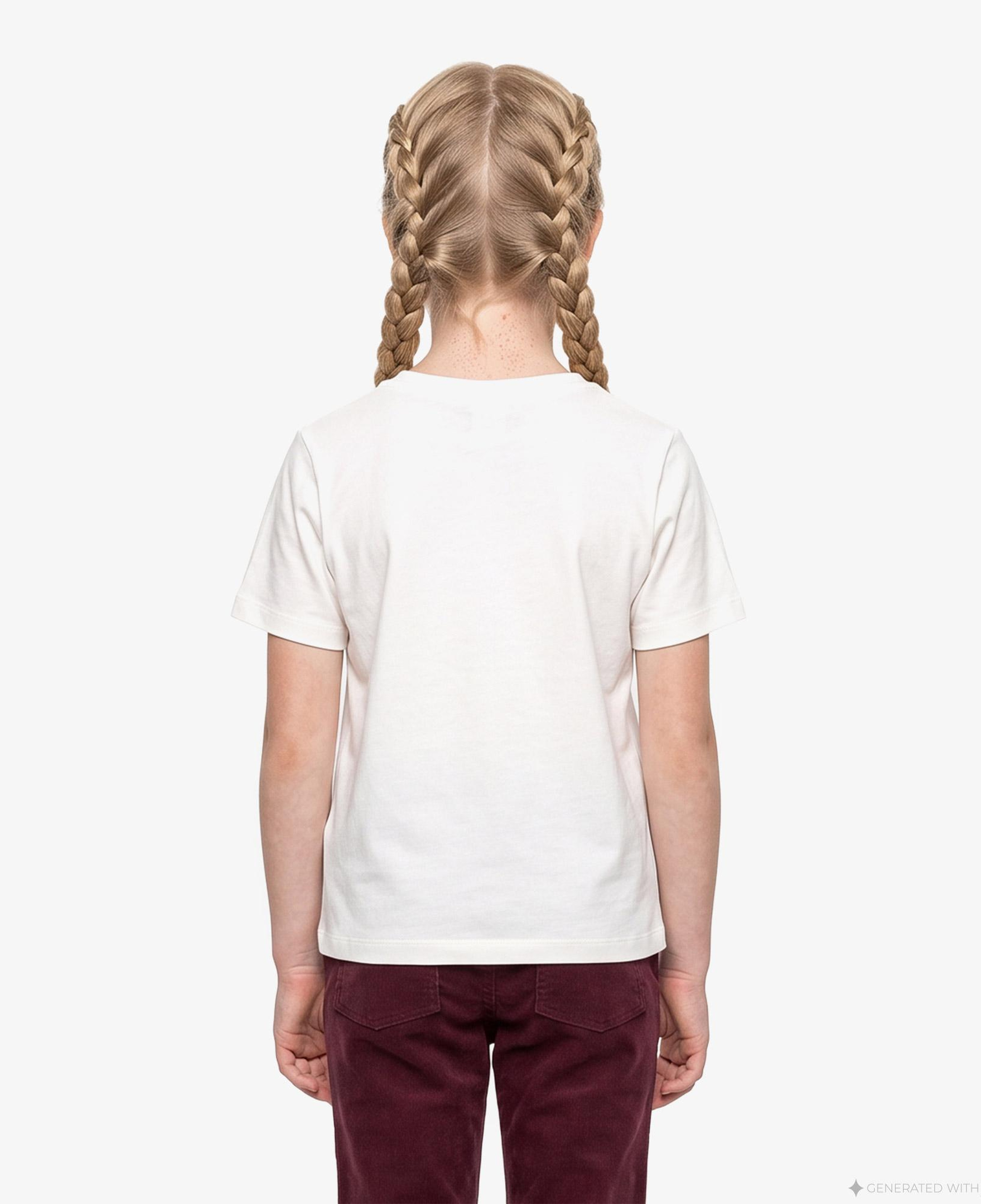 Burberry Cedar Crest Çocuk Beyaz T-Shirt
