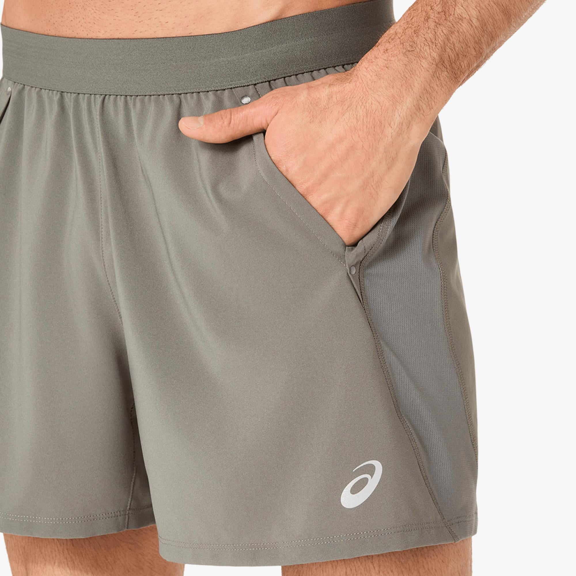 Asics Road 5in Short Erkek Gri Şort