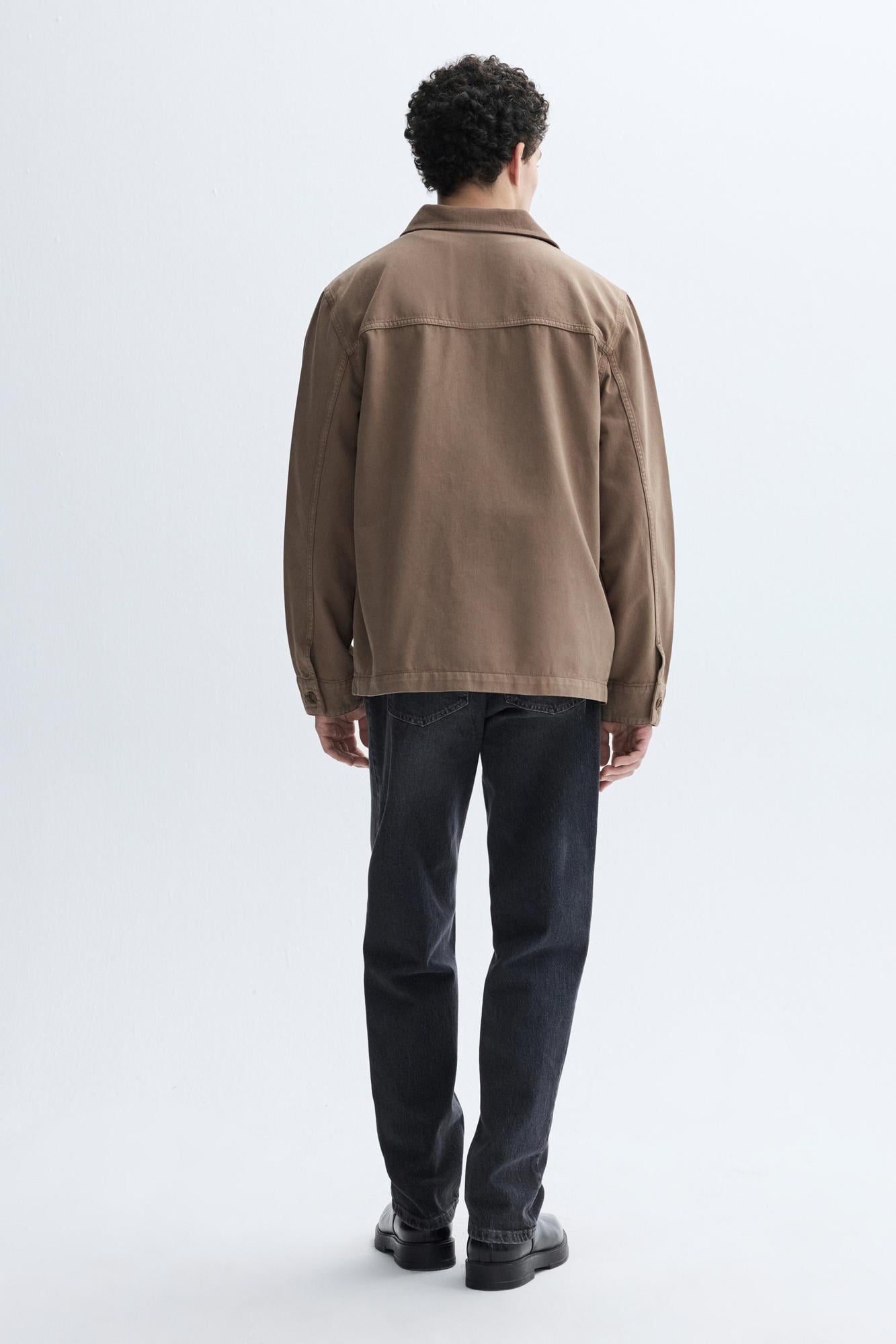 Erkek Vizon Rengi Regular Fit Casual Ceket