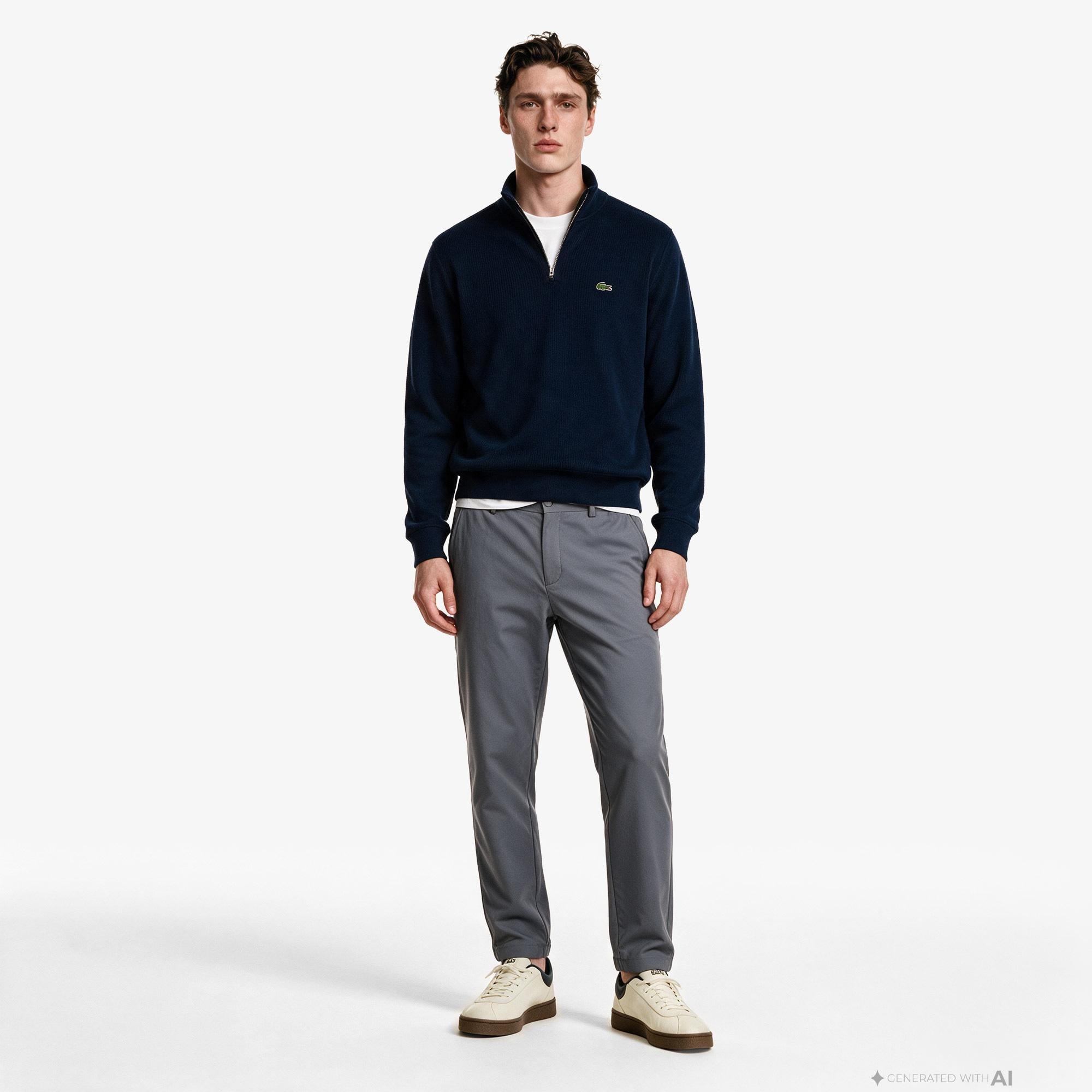 Erkek Slim Fit Gri Pantolon