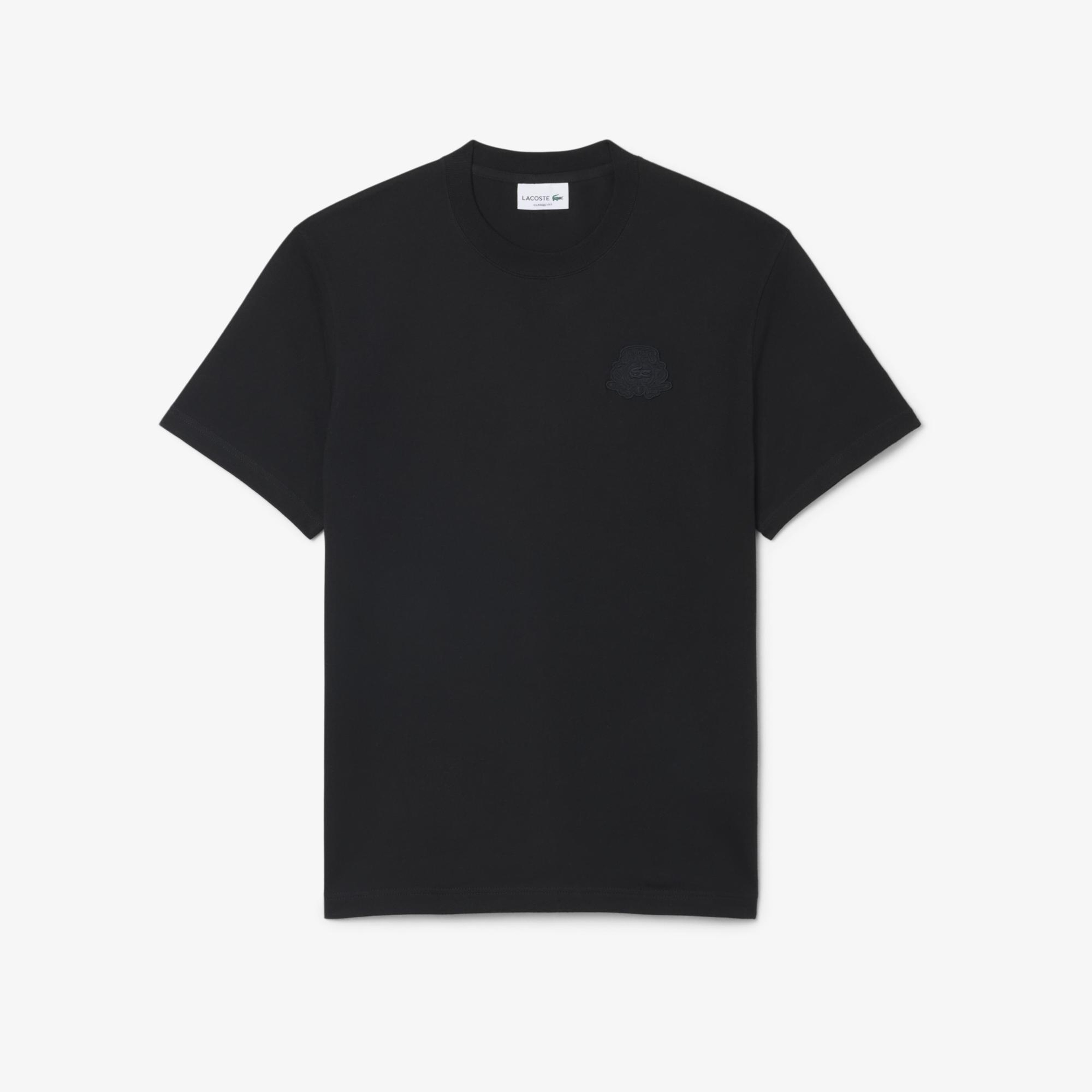 Erkek Classic Fit Bisiklet Yaka Siyah T-Shirt