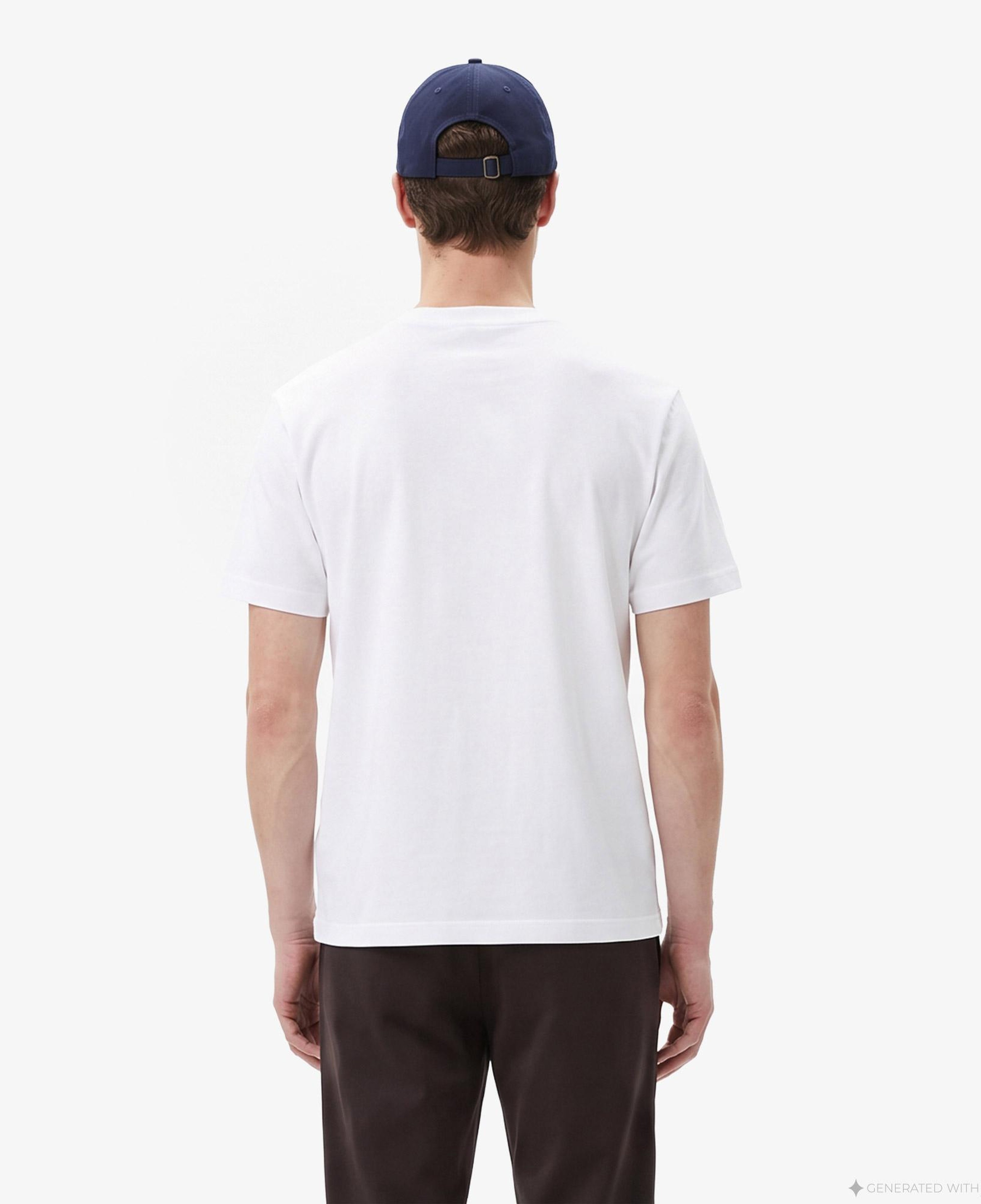 Erkek Classic Fit Bisiklet Yaka Beyaz T-Shirt