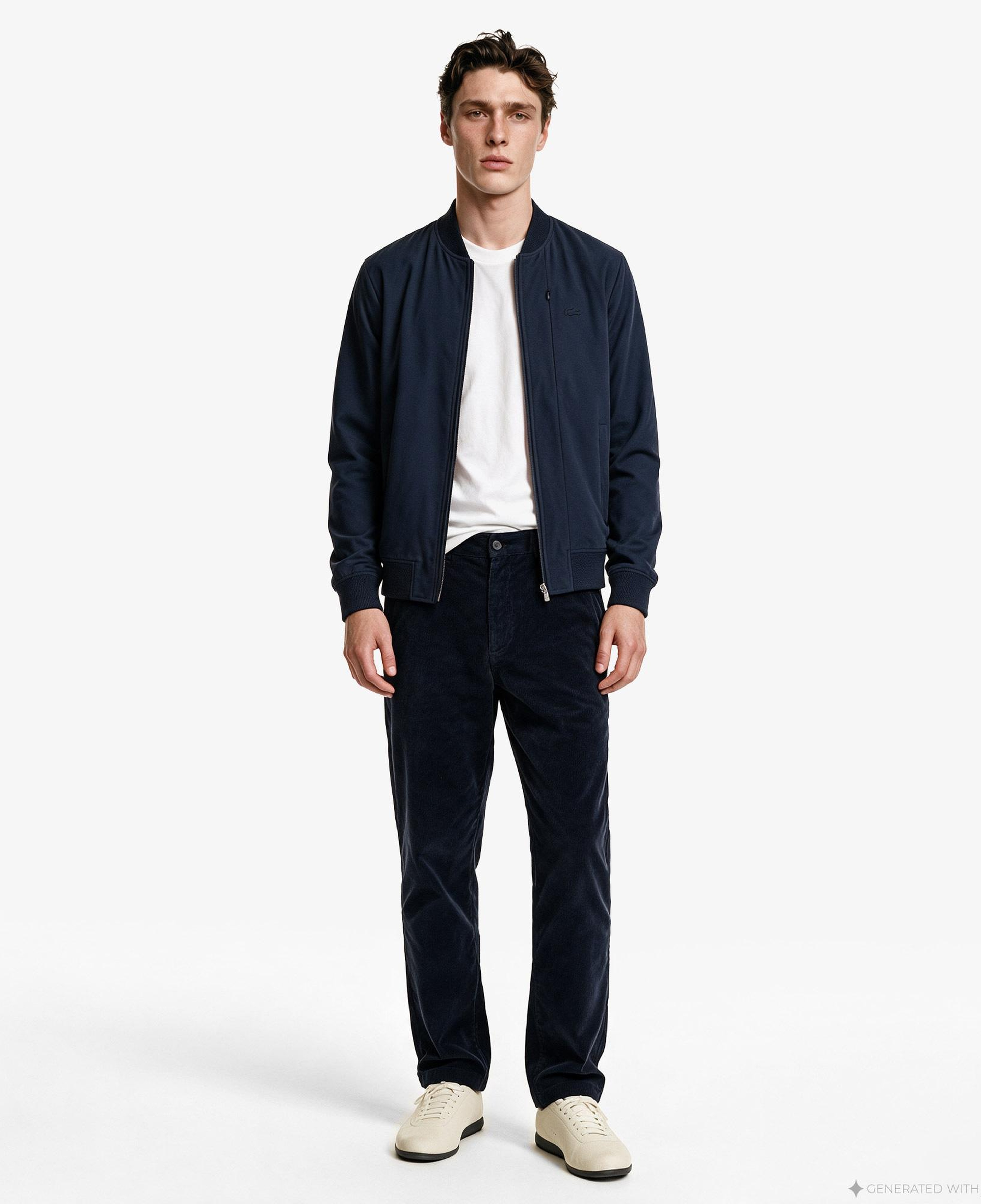 Erkek Regular Fit Lacivert Chino Pantolon