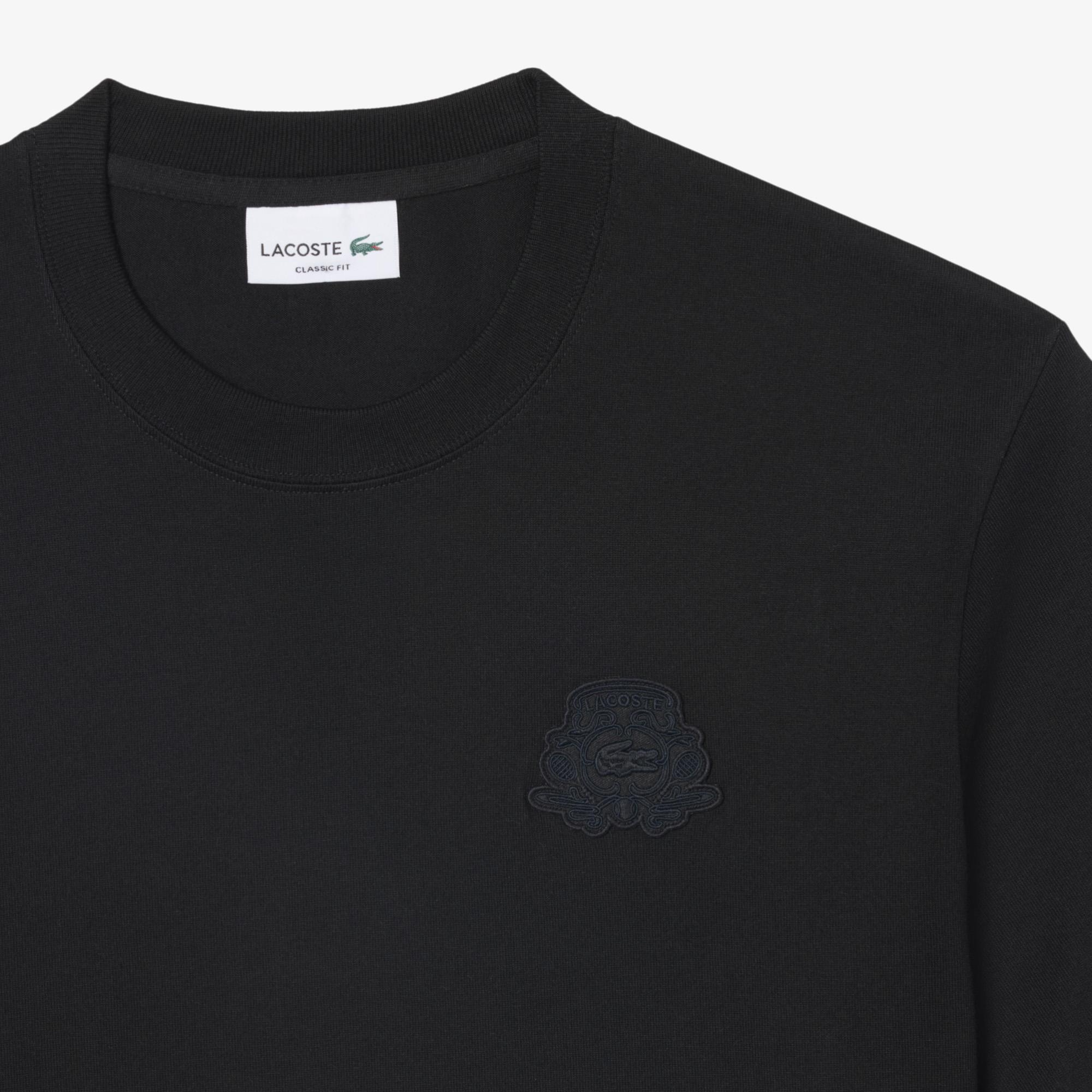 Erkek Classic Fit Bisiklet Yaka Siyah T-Shirt