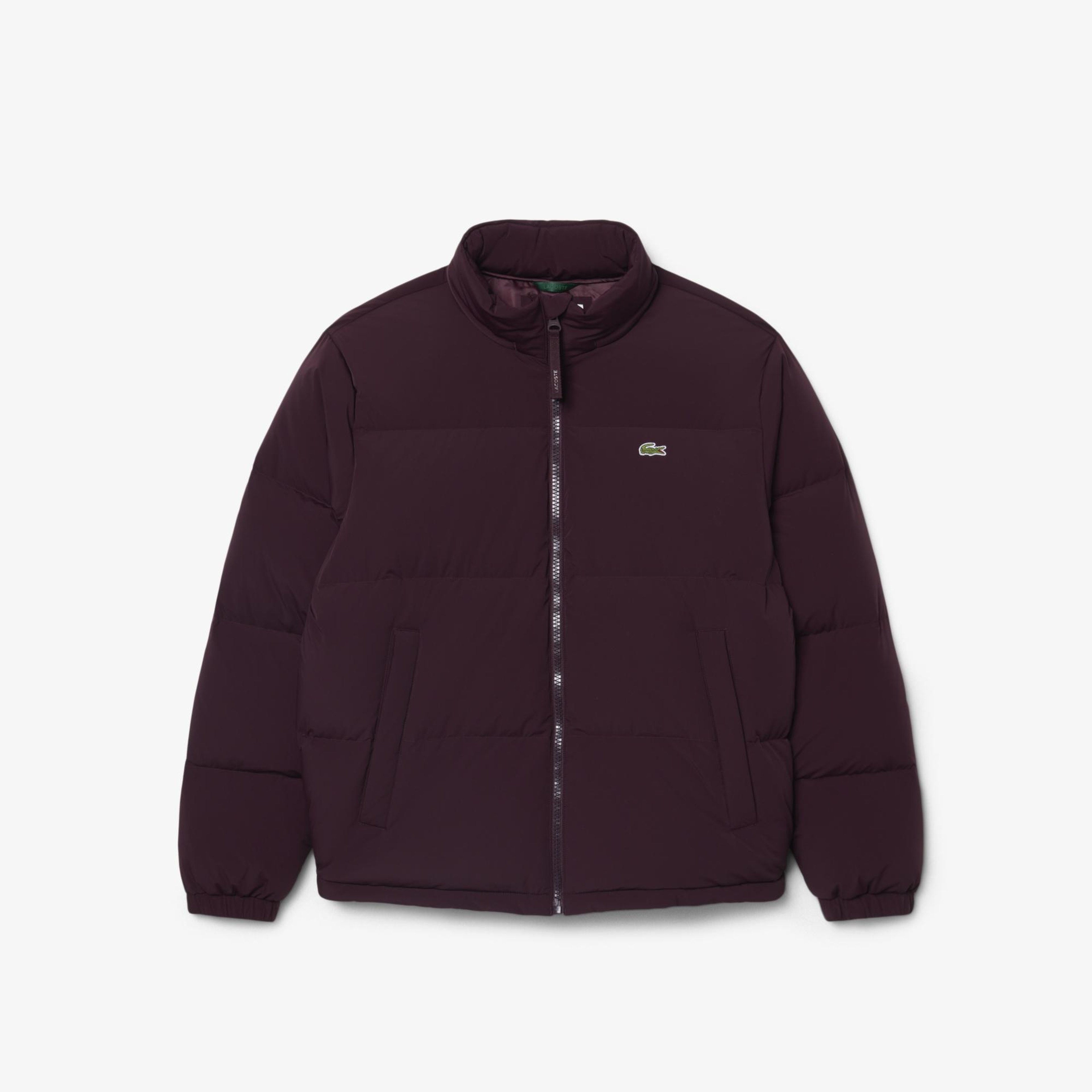 Erkek Relaxed Fit Kapüşonlu Bordo Mont