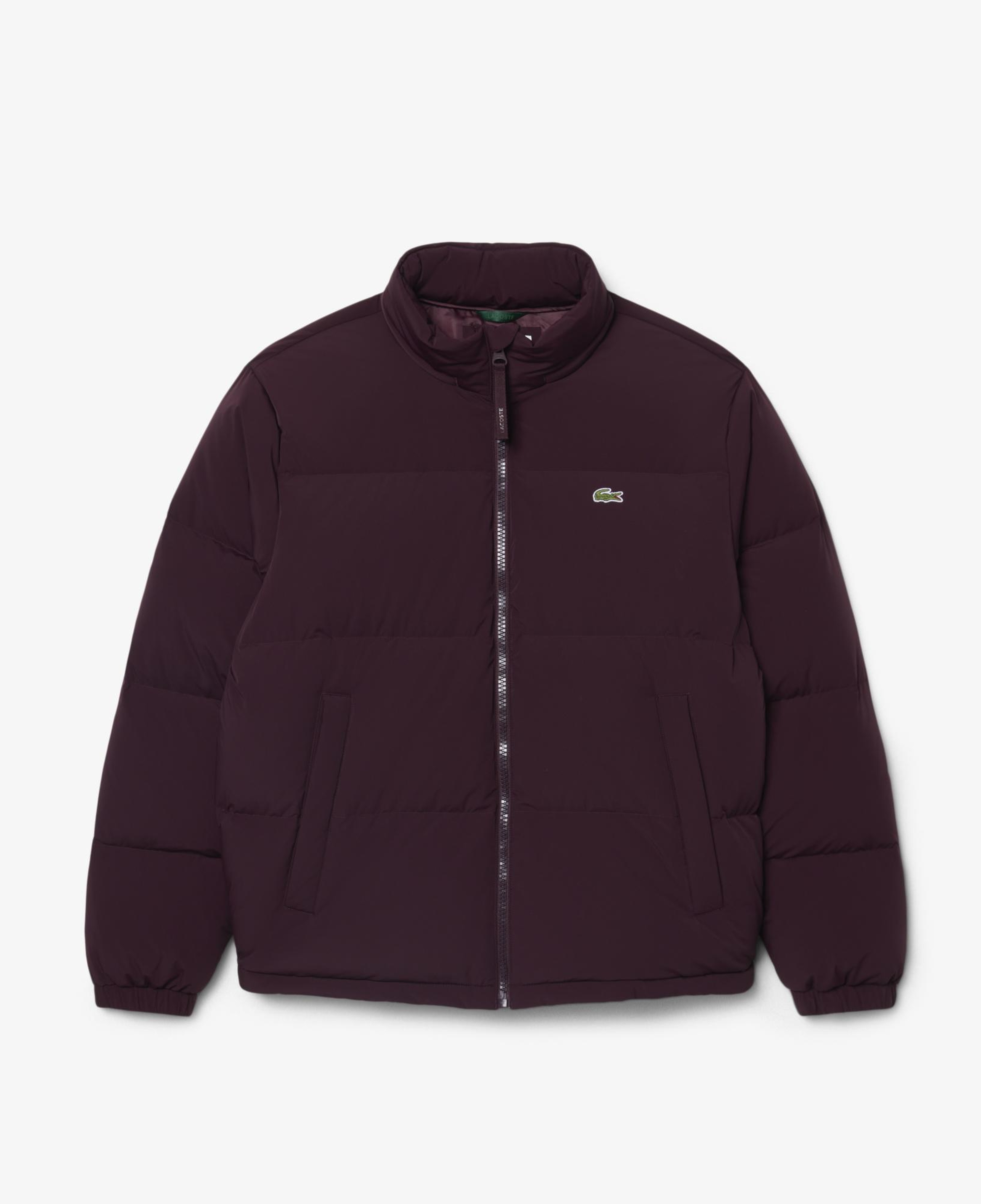 Erkek Relaxed Fit Kapüşonlu Bordo Mont