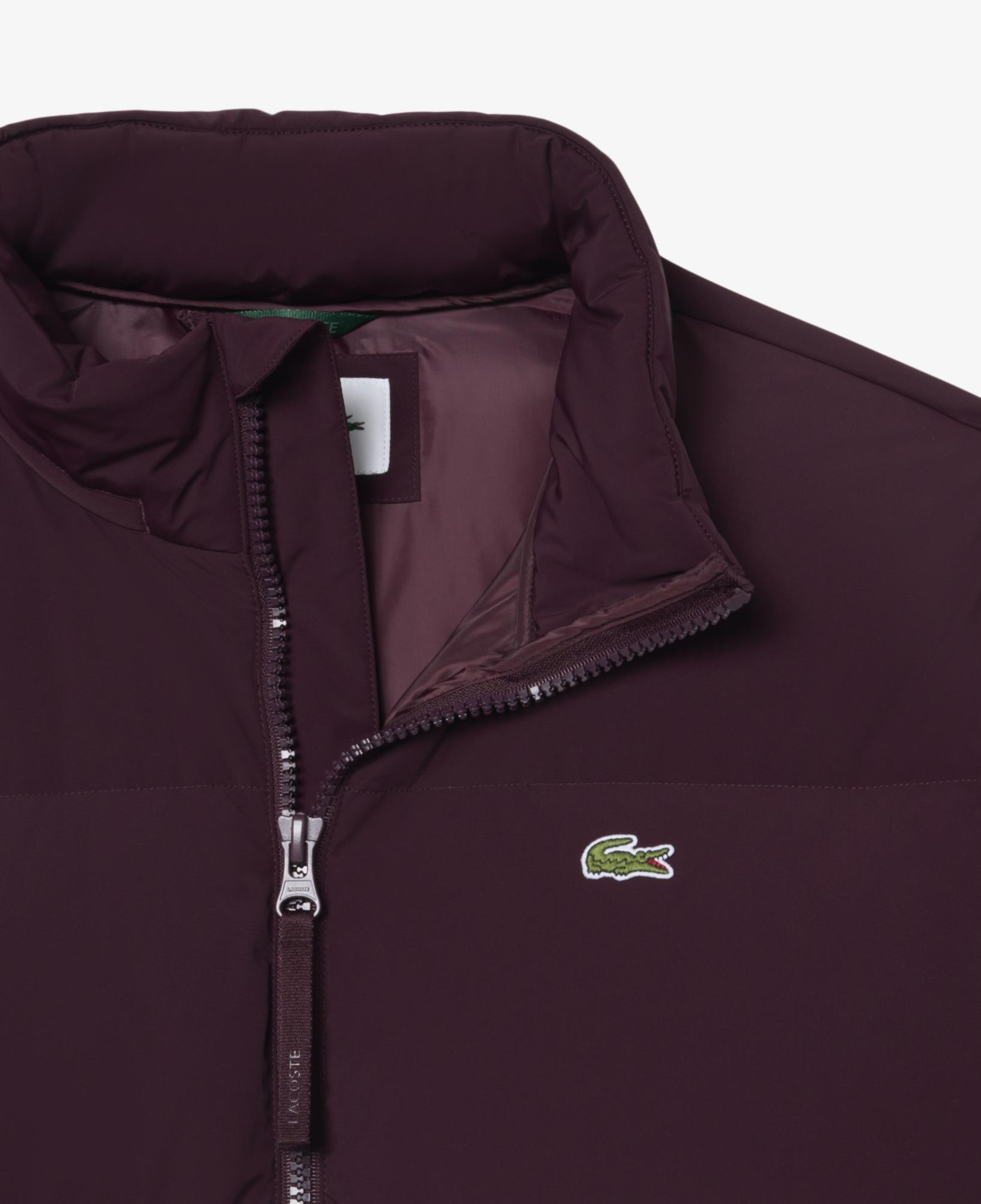 Erkek Relaxed Fit Kapüşonlu Bordo Mont