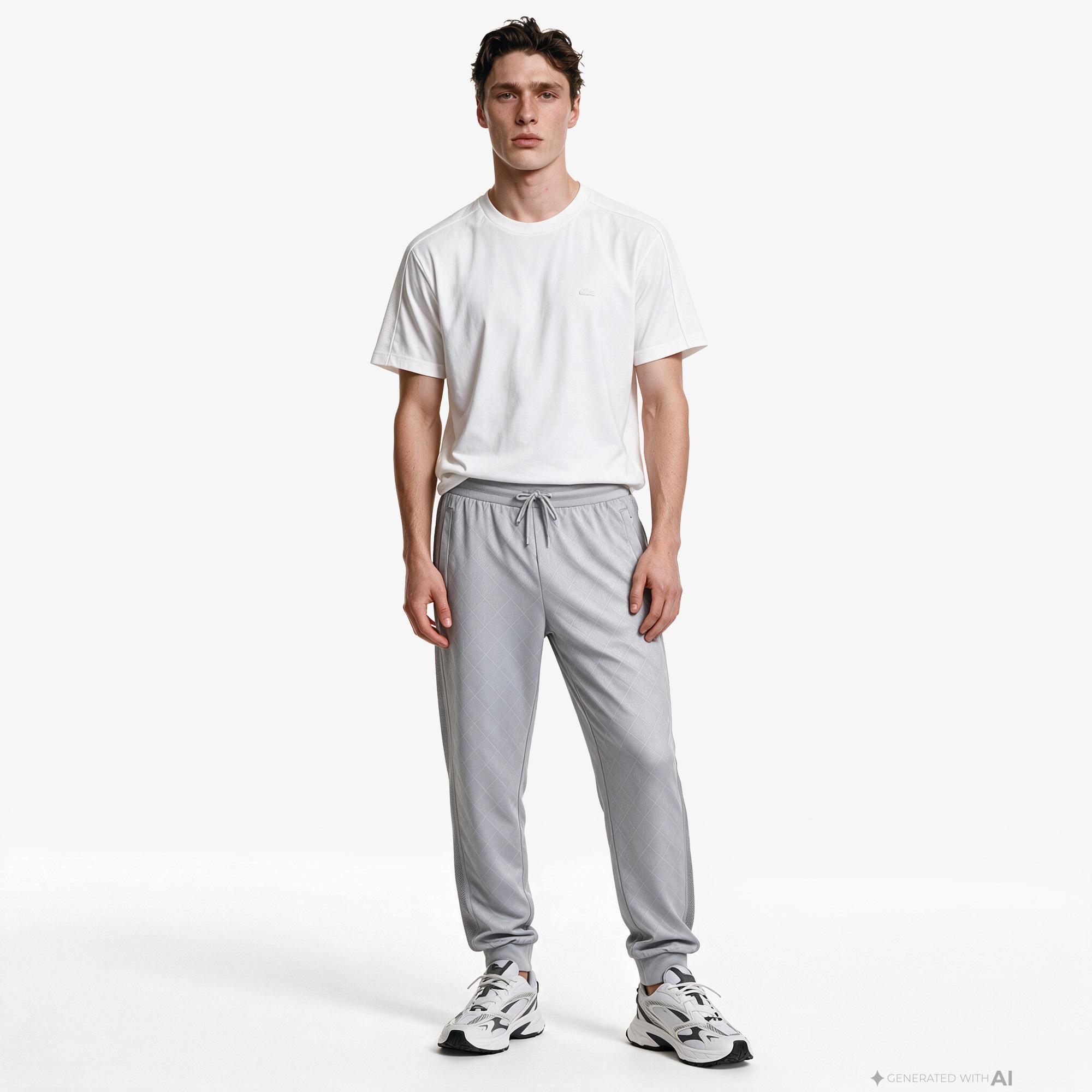 Erkek Relaxed Fit Bisiklet Yaka Beyaz T-Shirt