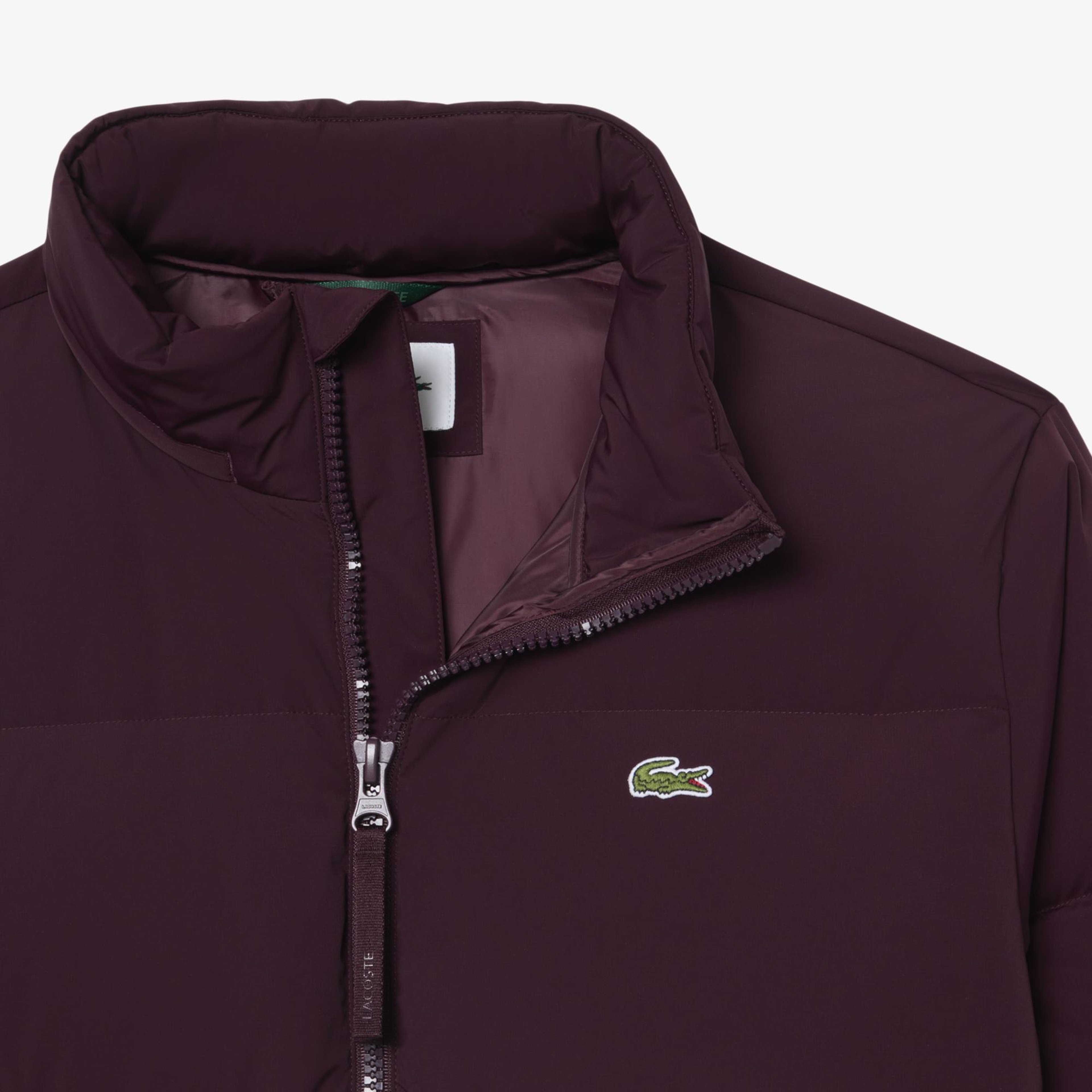 Erkek Relaxed Fit Kapüşonlu Bordo Mont