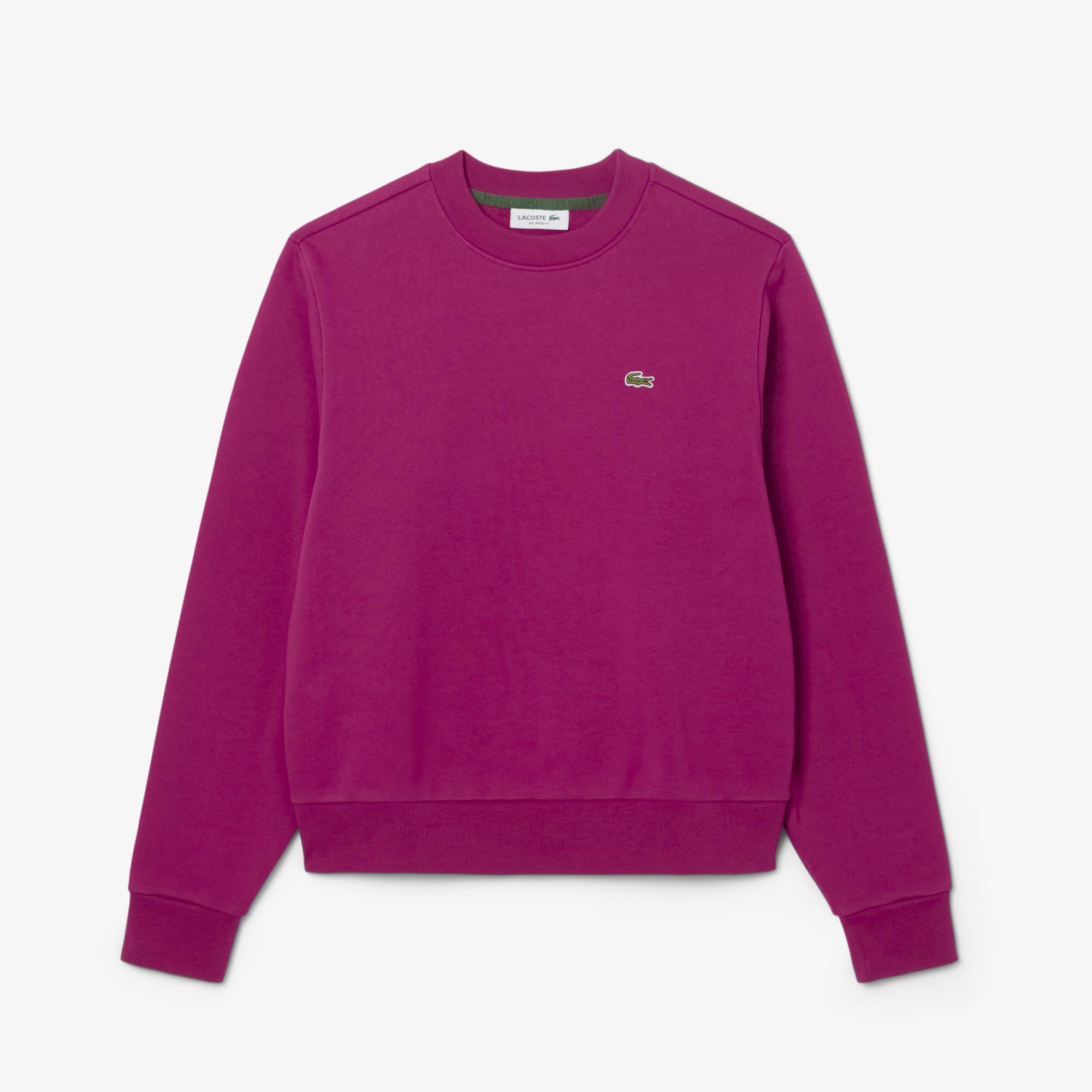 Kadın Relaxed Fit Bisiklet Yaka Pembe Sweatshirt