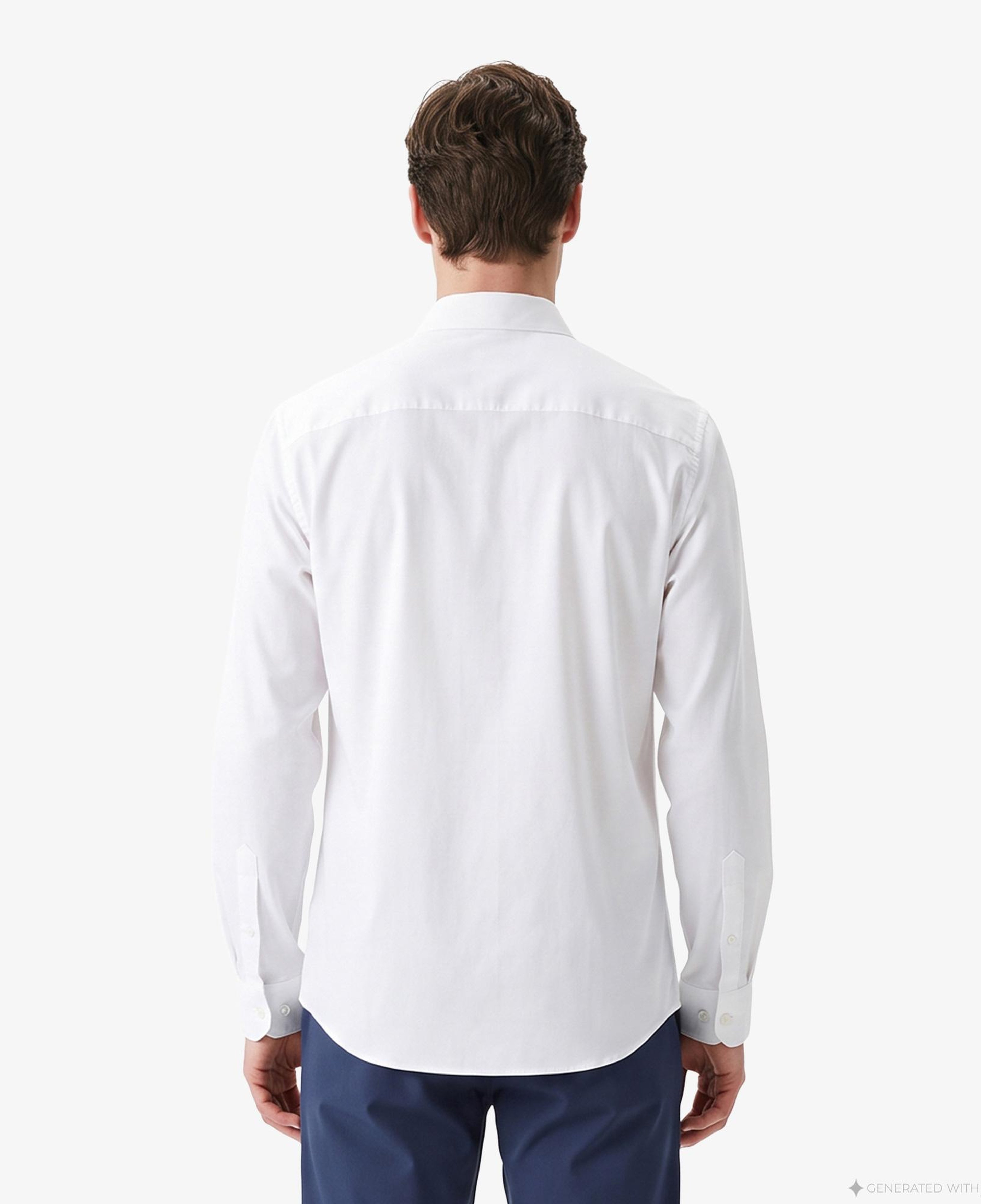 Erkek Slim Fit Beyaz Gömlek