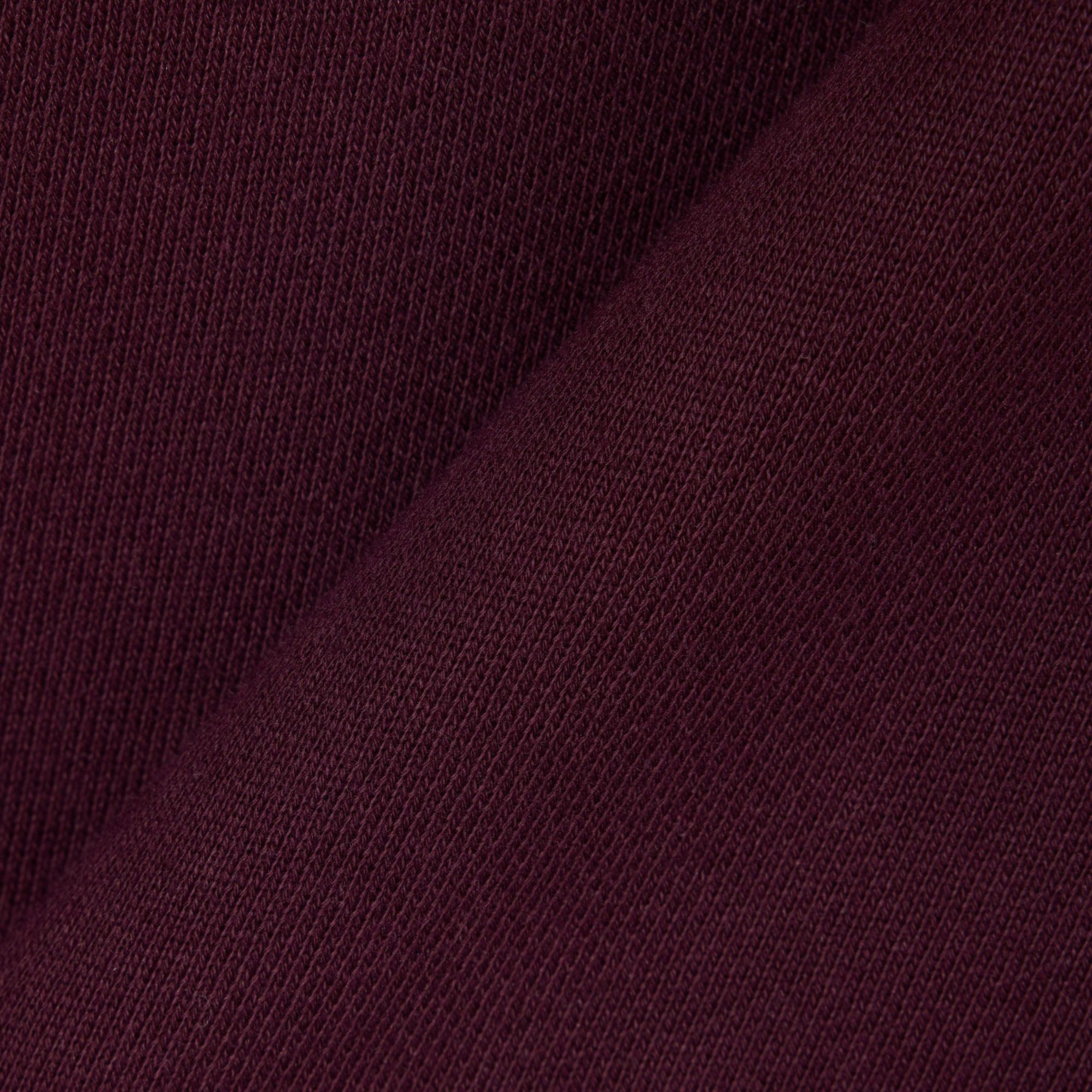 Erkek Classic Fit Kapüşonlu Baskılı Bordo Sweatshirt