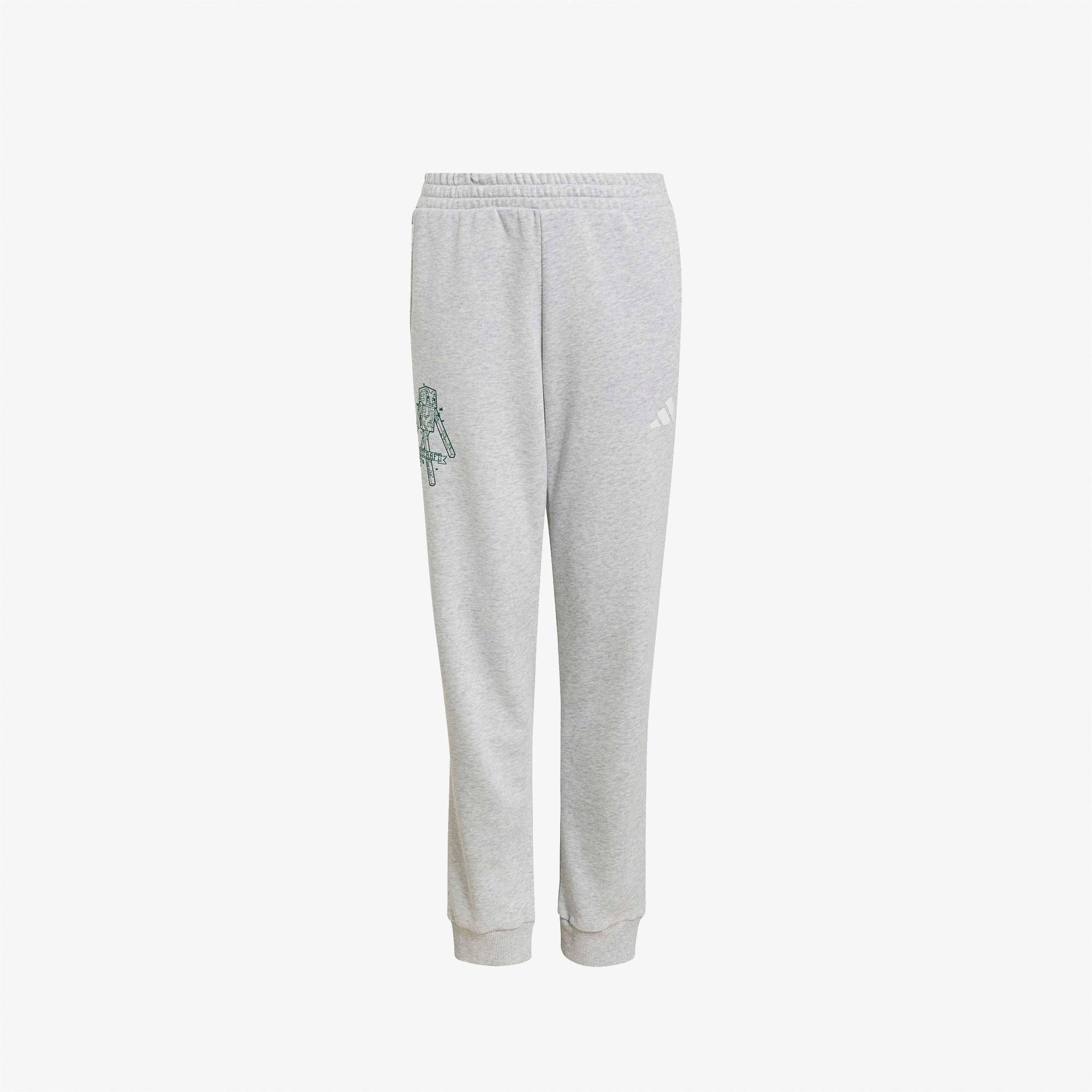 adidas J Minecraft Pnts Çocuk Gri Eşofman Altı