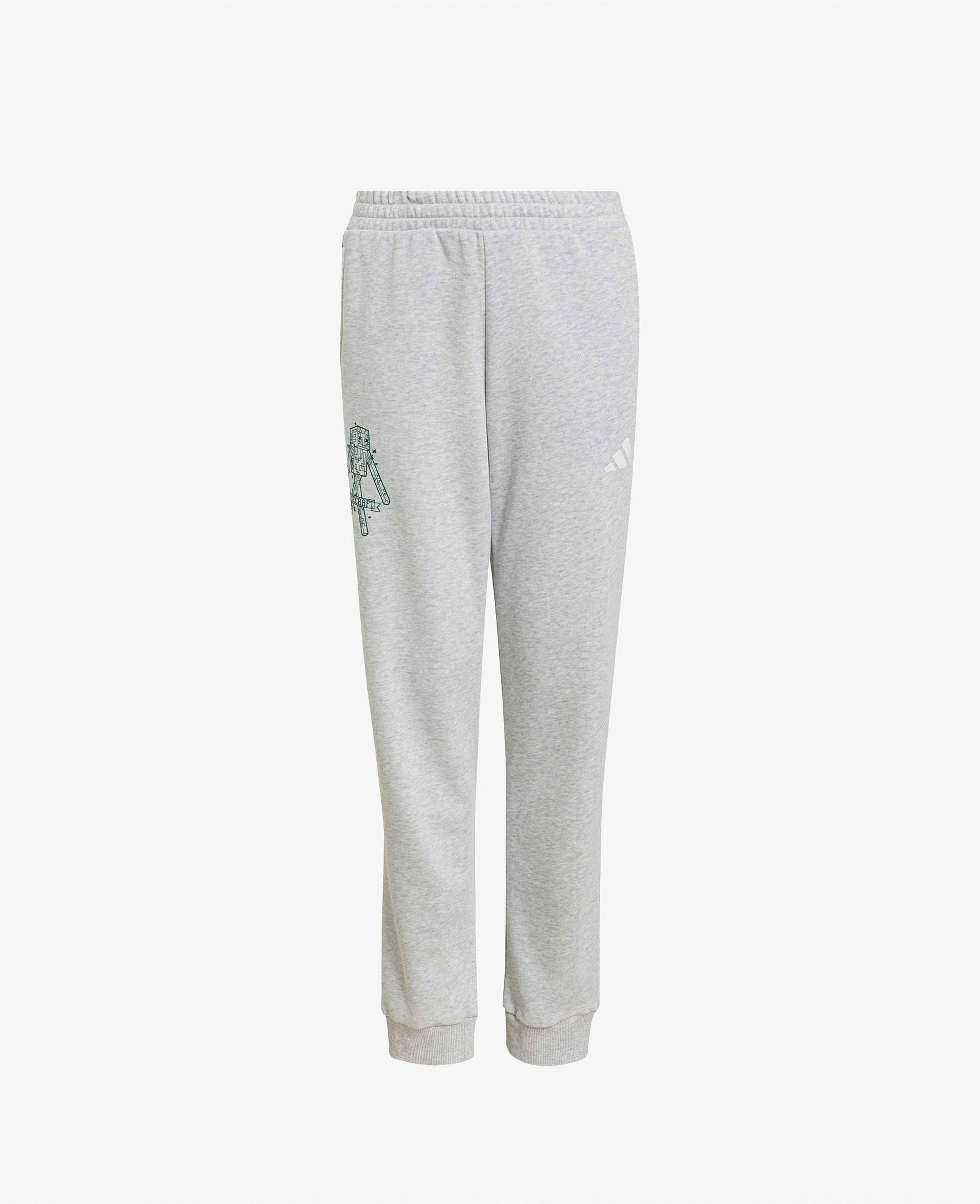 adidas J Minecraft Pnts Çocuk Gri Eşofman Altı