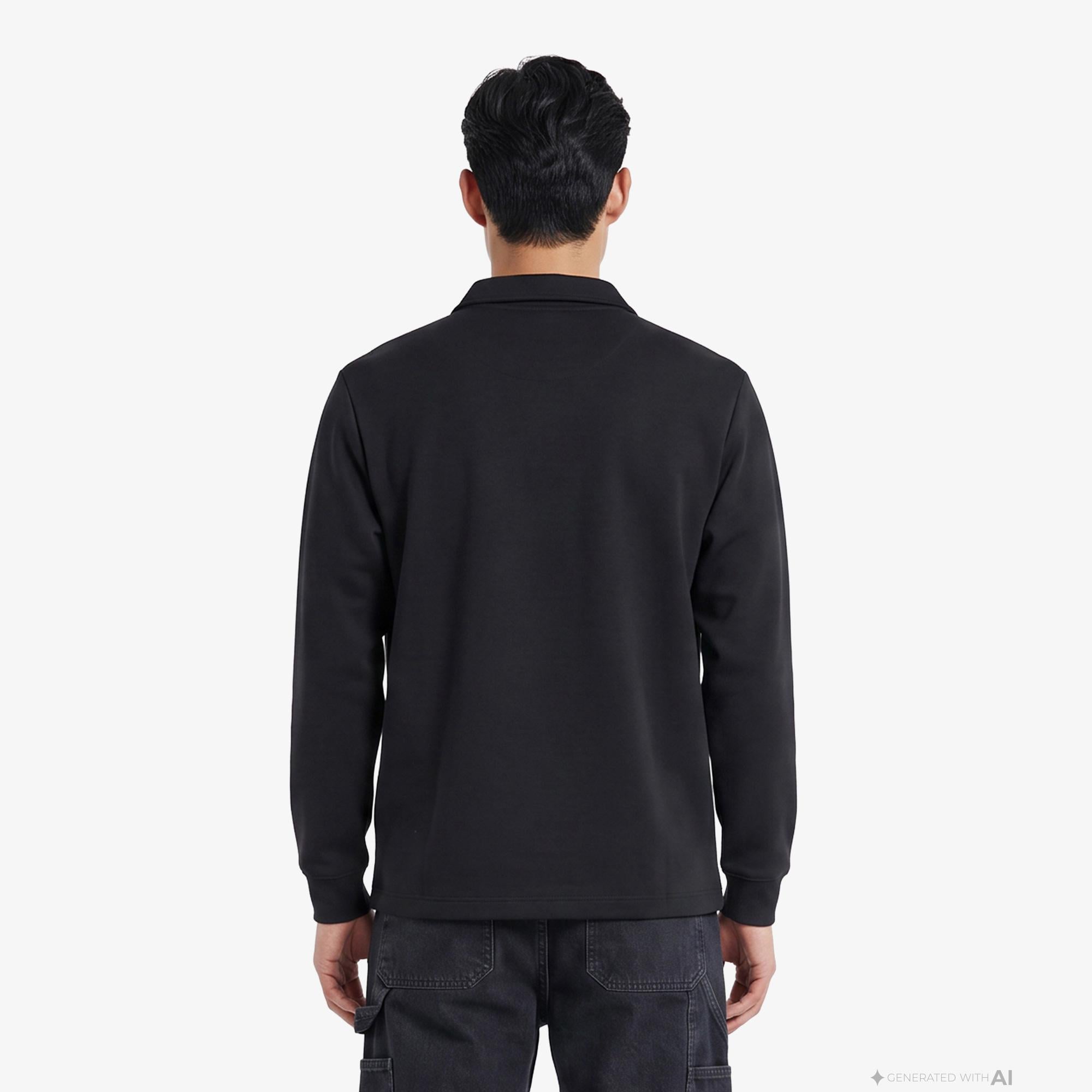 UNITED4 Regular Fit Erkek Siyah Sweatshirt