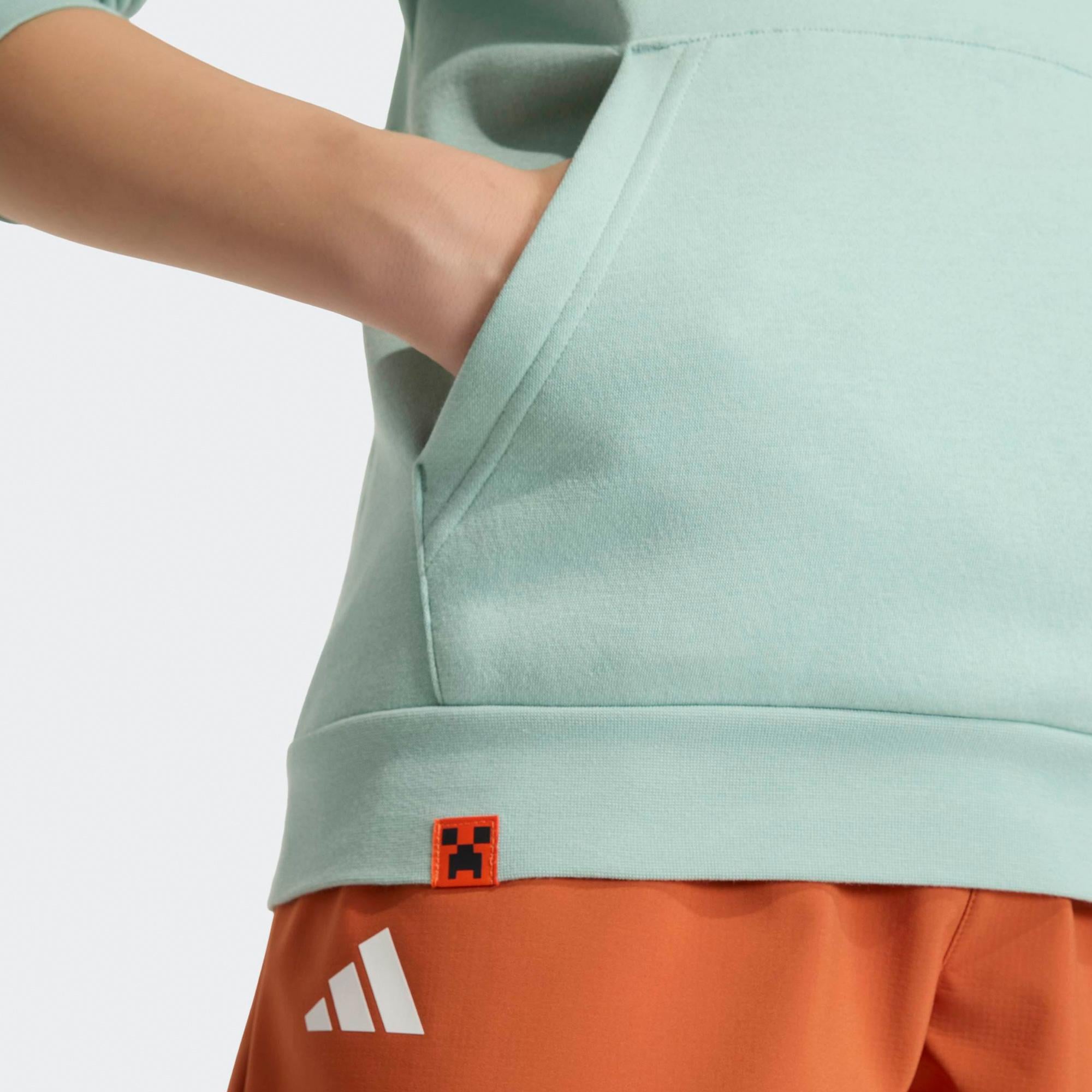 adidas K Minecraft Mt Çocuk Yeşil Sweatshirt