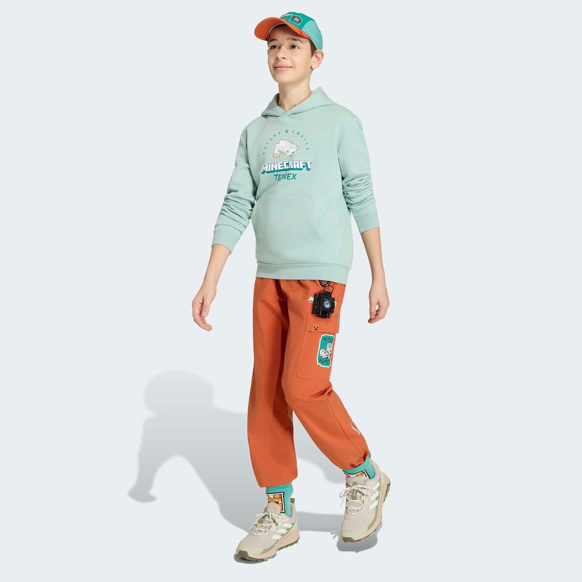 adidas K Minecraft Mt Çocuk Yeşil Sweatshirt