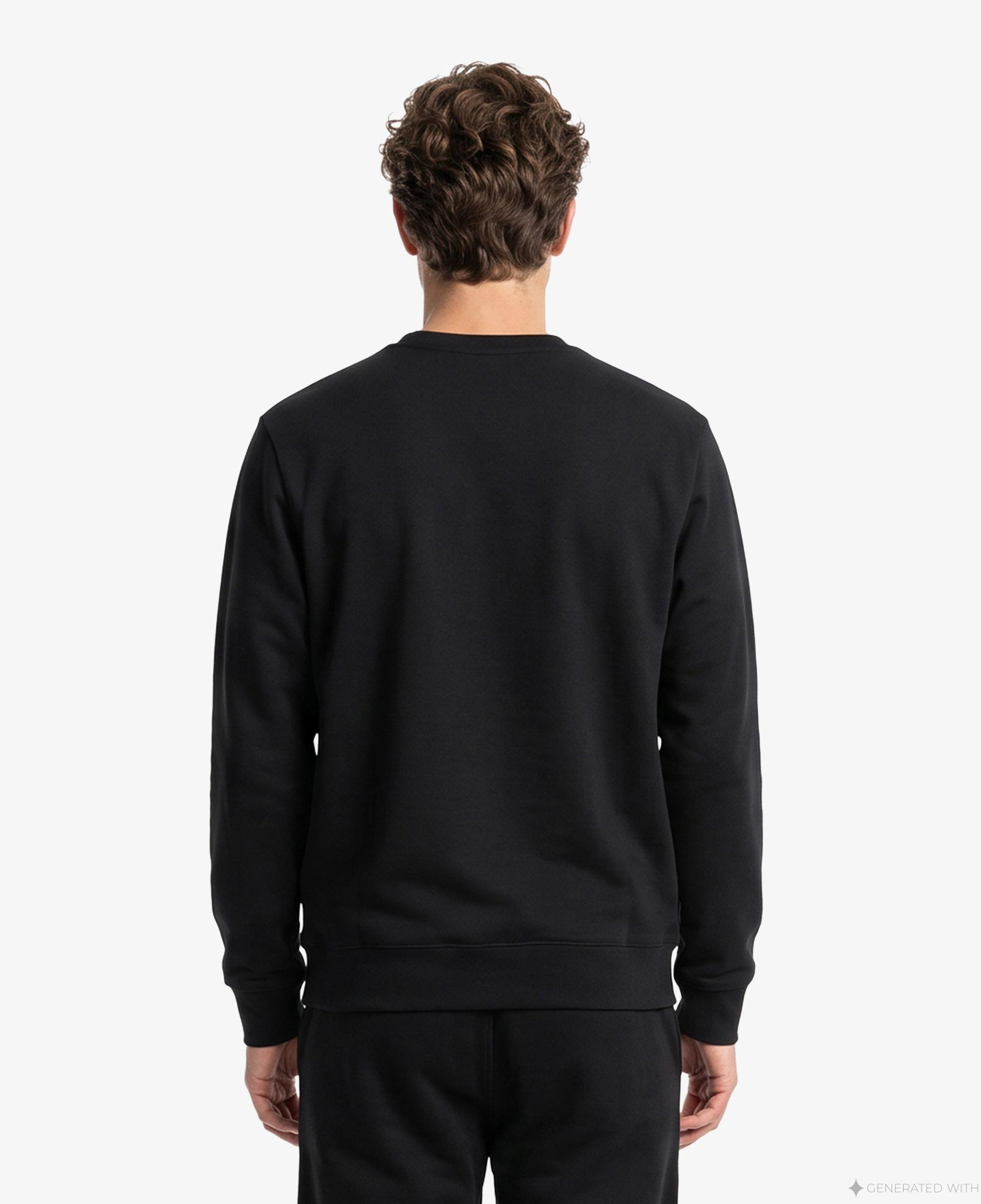 Champion Crewneck Erkek Siyah Sweatshirt