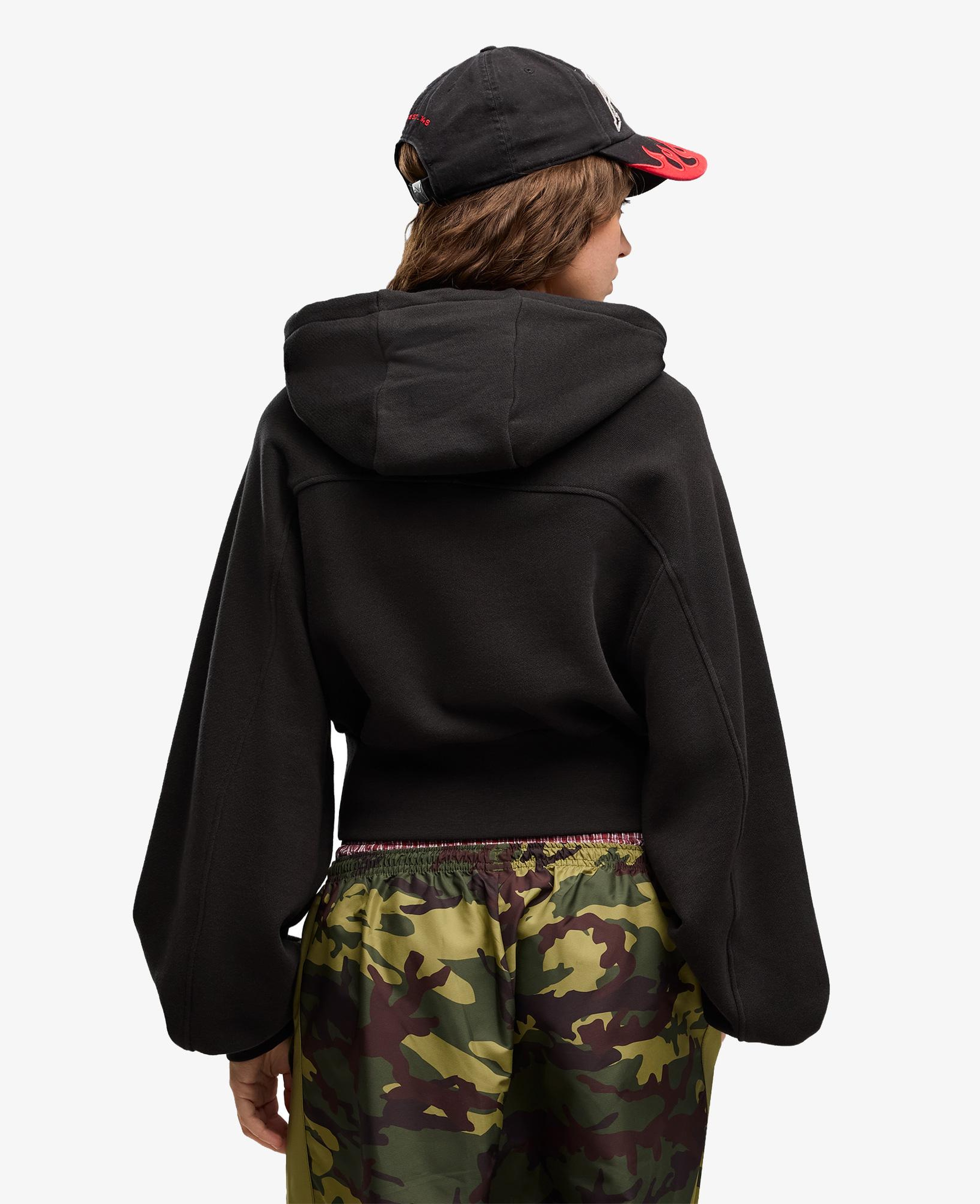 Puma Essential Cropped Kadın Siyah Sweatshirt