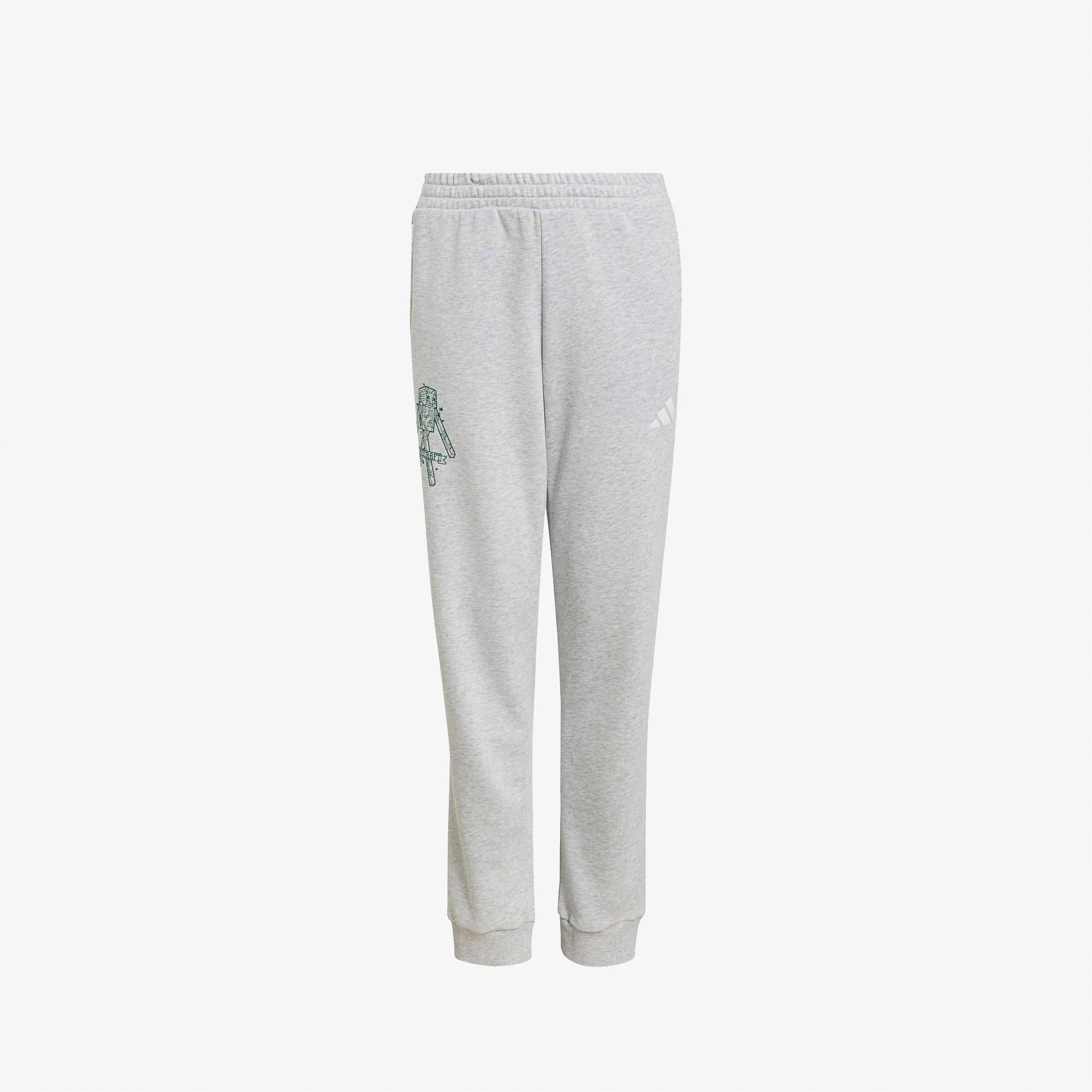 adidas J Minecraft Pnts Çocuk Gri Eşofman Altı