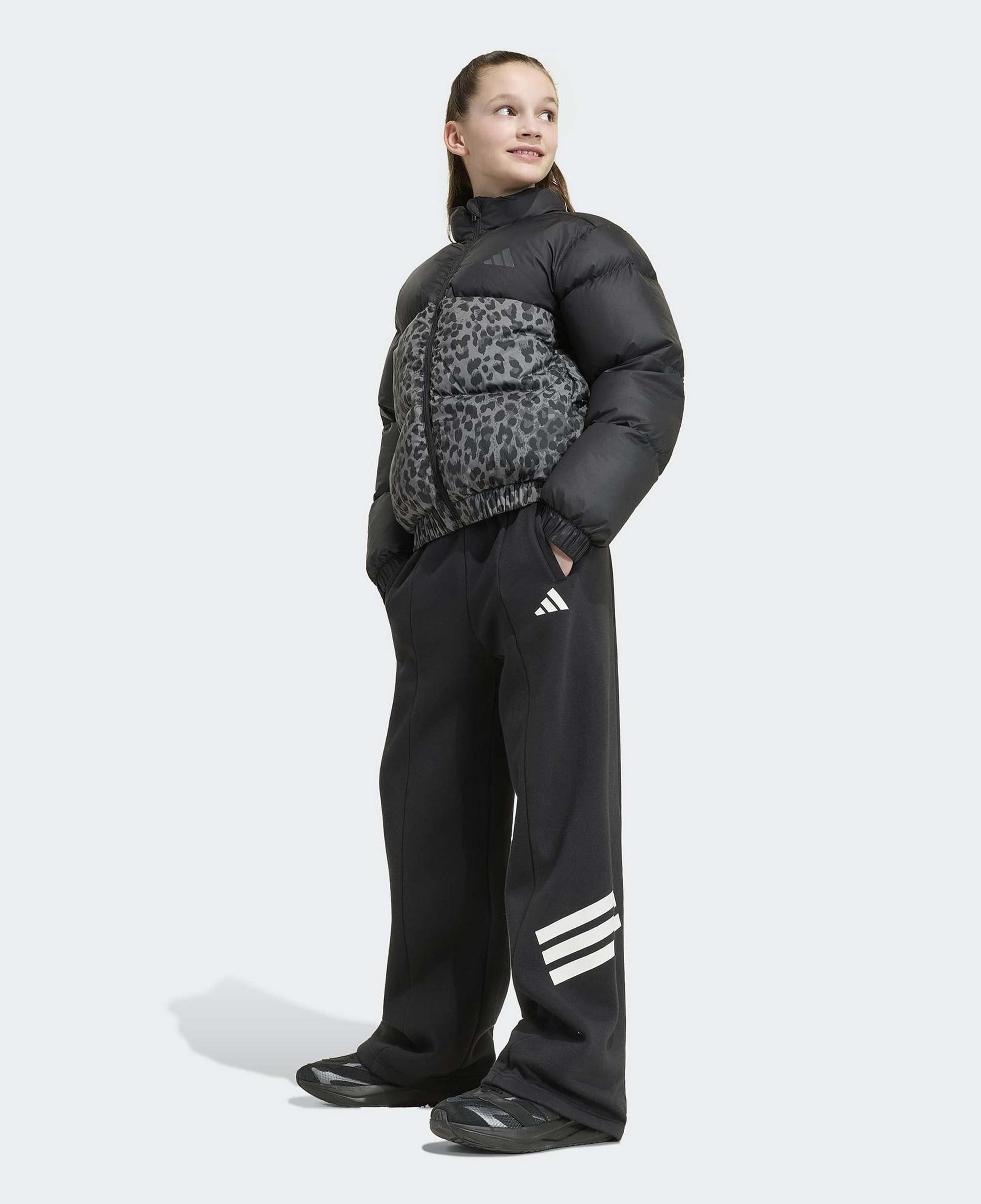 adidas Jg Sd All Over Print Çocuk Siyah Ceket