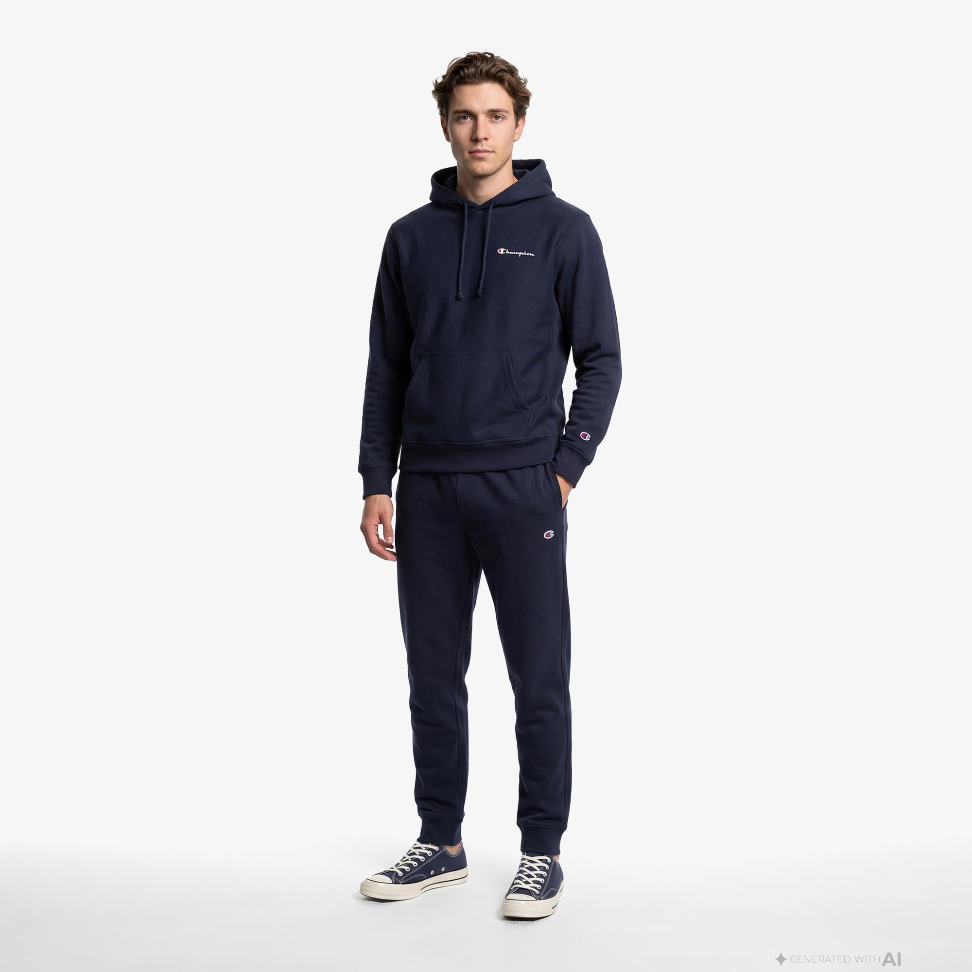Champion Rib Cuff Erkek Lacivert Pantolon