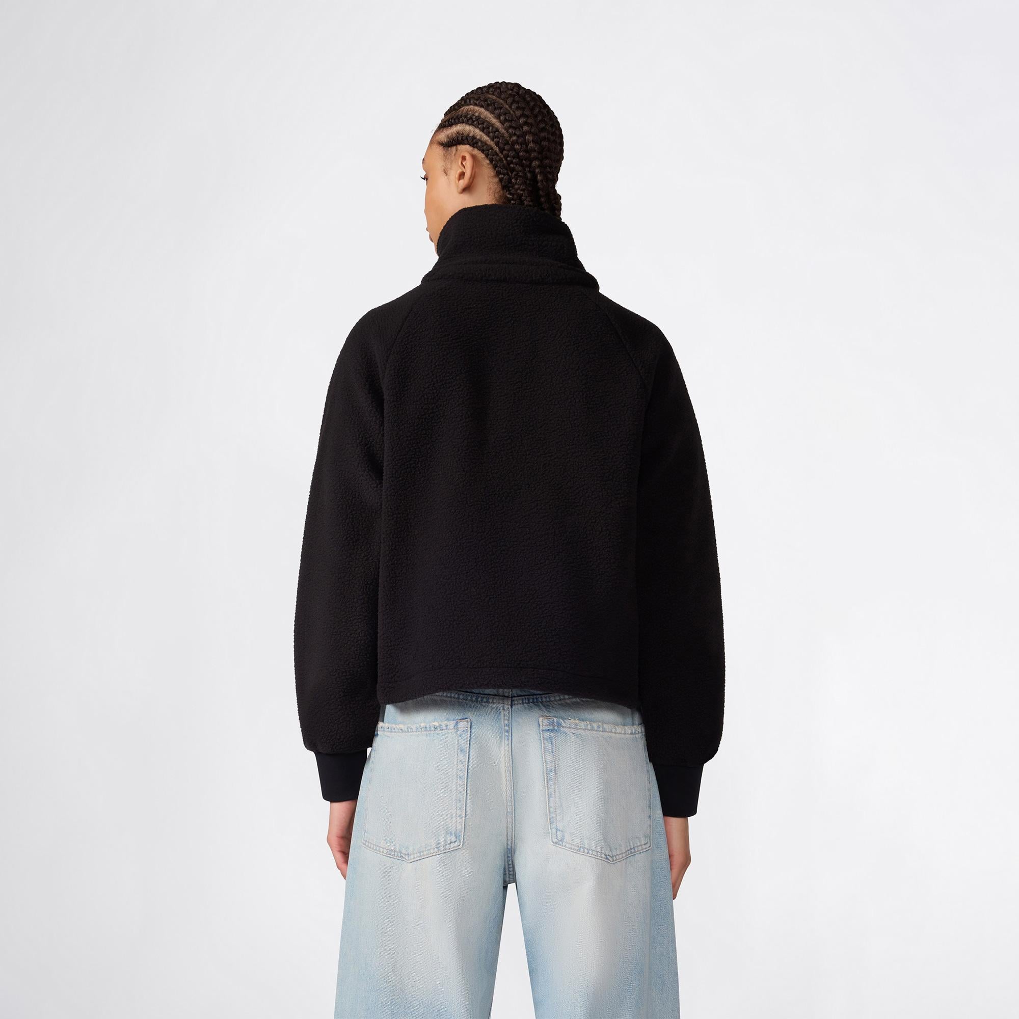 Champion Full Zip  Kadın Siyah Sweatshirt