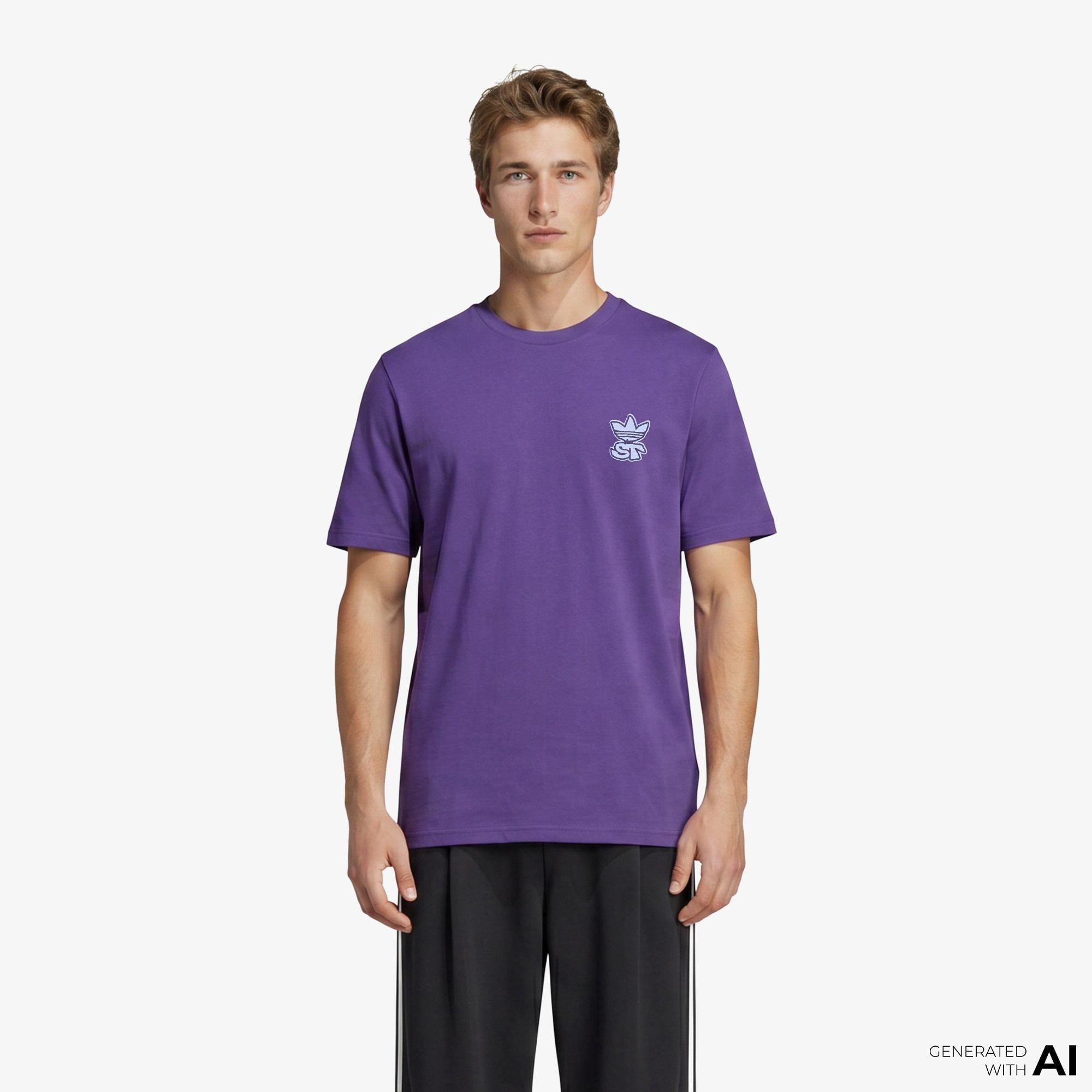 adidas St Grafik Erkek Siyah T-Shirt