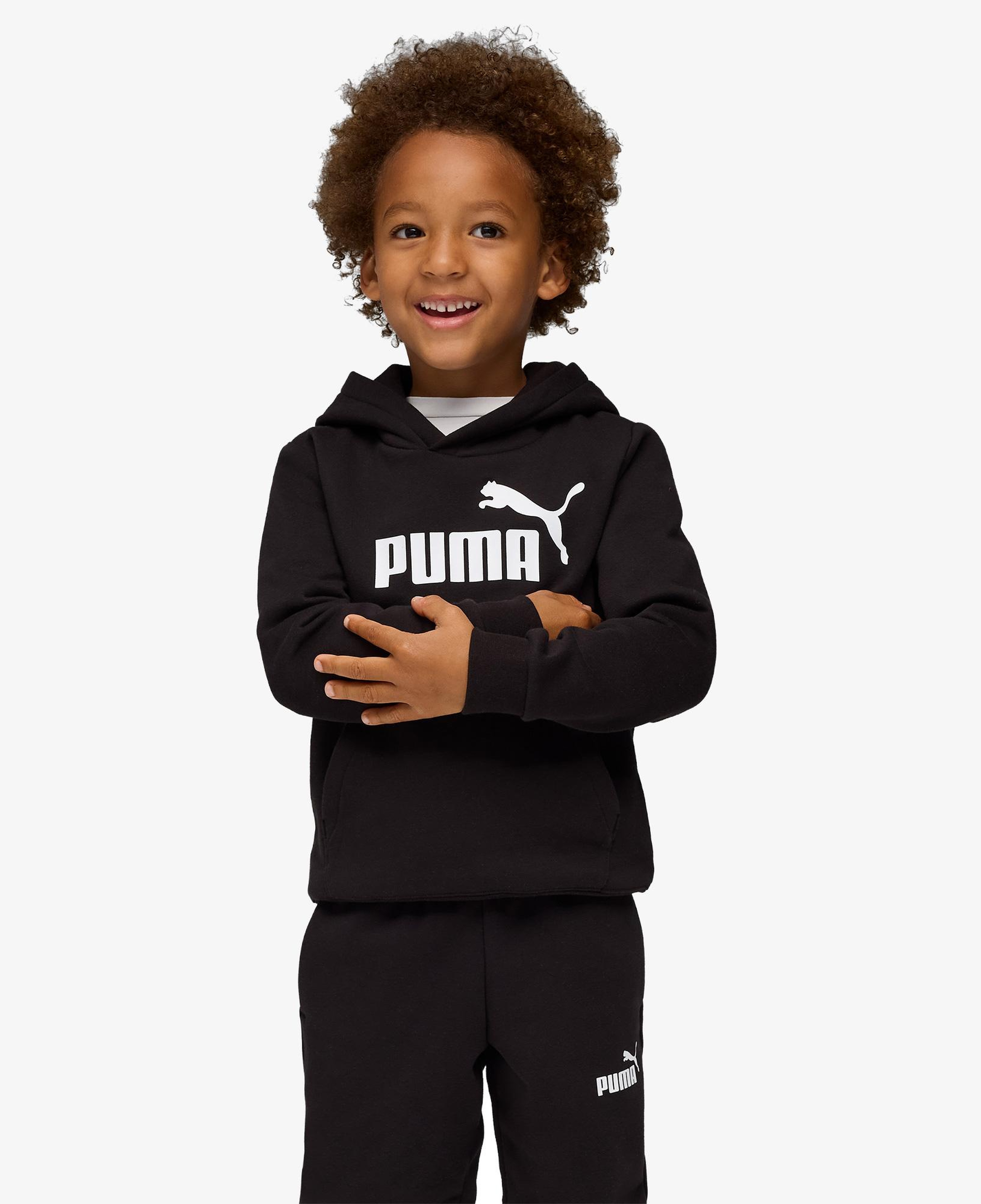 Puma Essential No.1 Logo Çocuk Siyah Eşofman Takımı