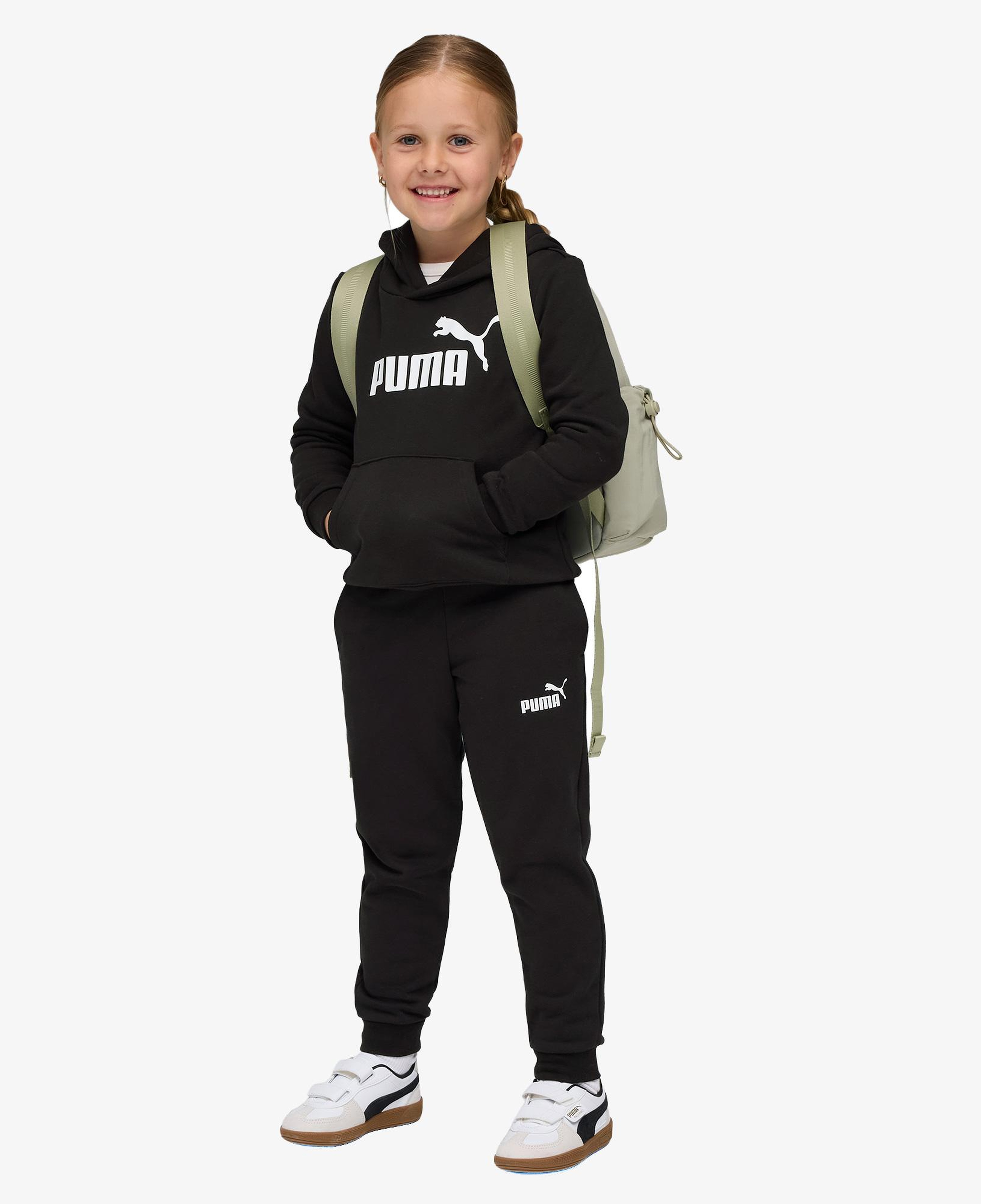 Puma Essential No.1 Logo Çocuk Siyah Eşofman Takımı