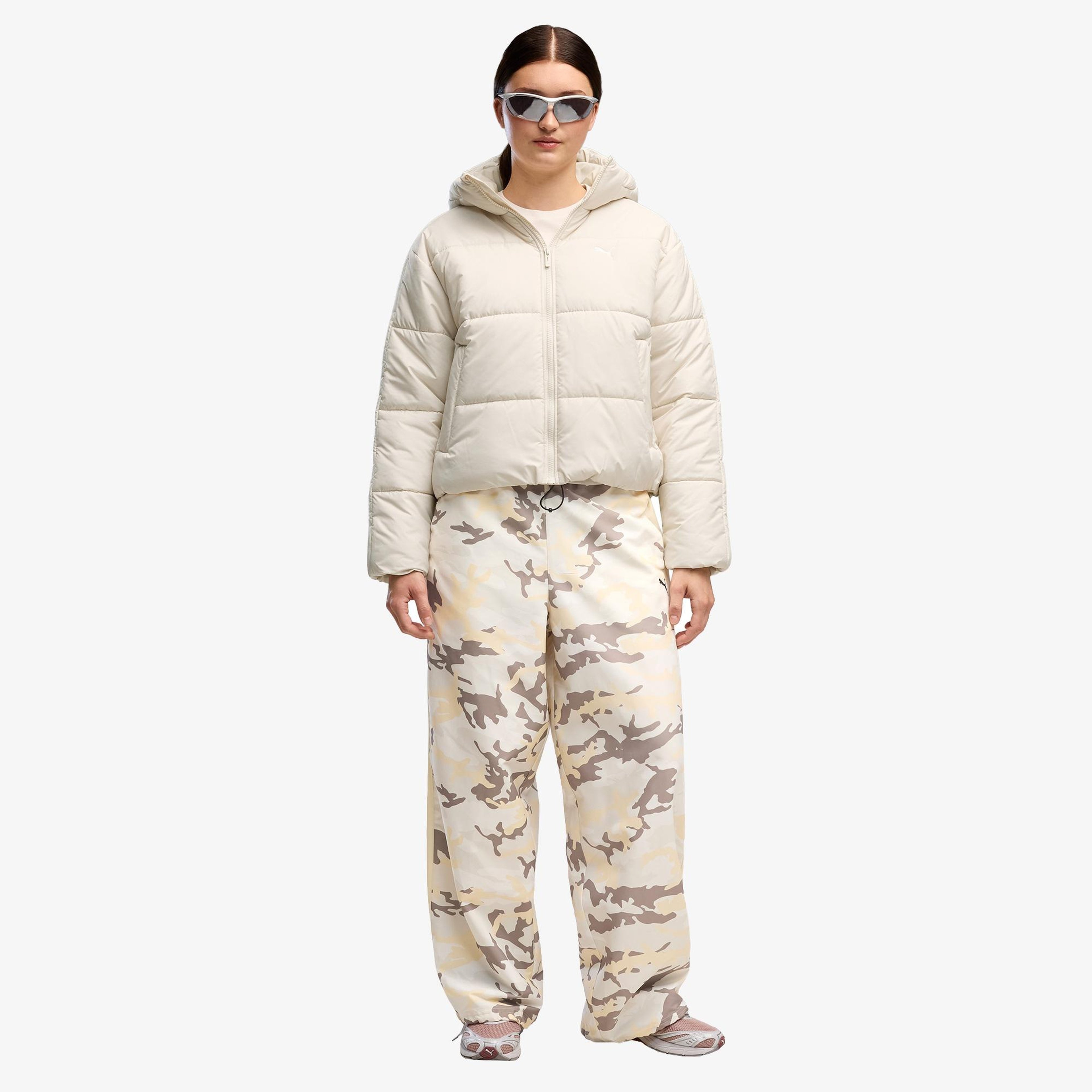 Puma Essential Relaxed Padded Kadın Krem Ceket