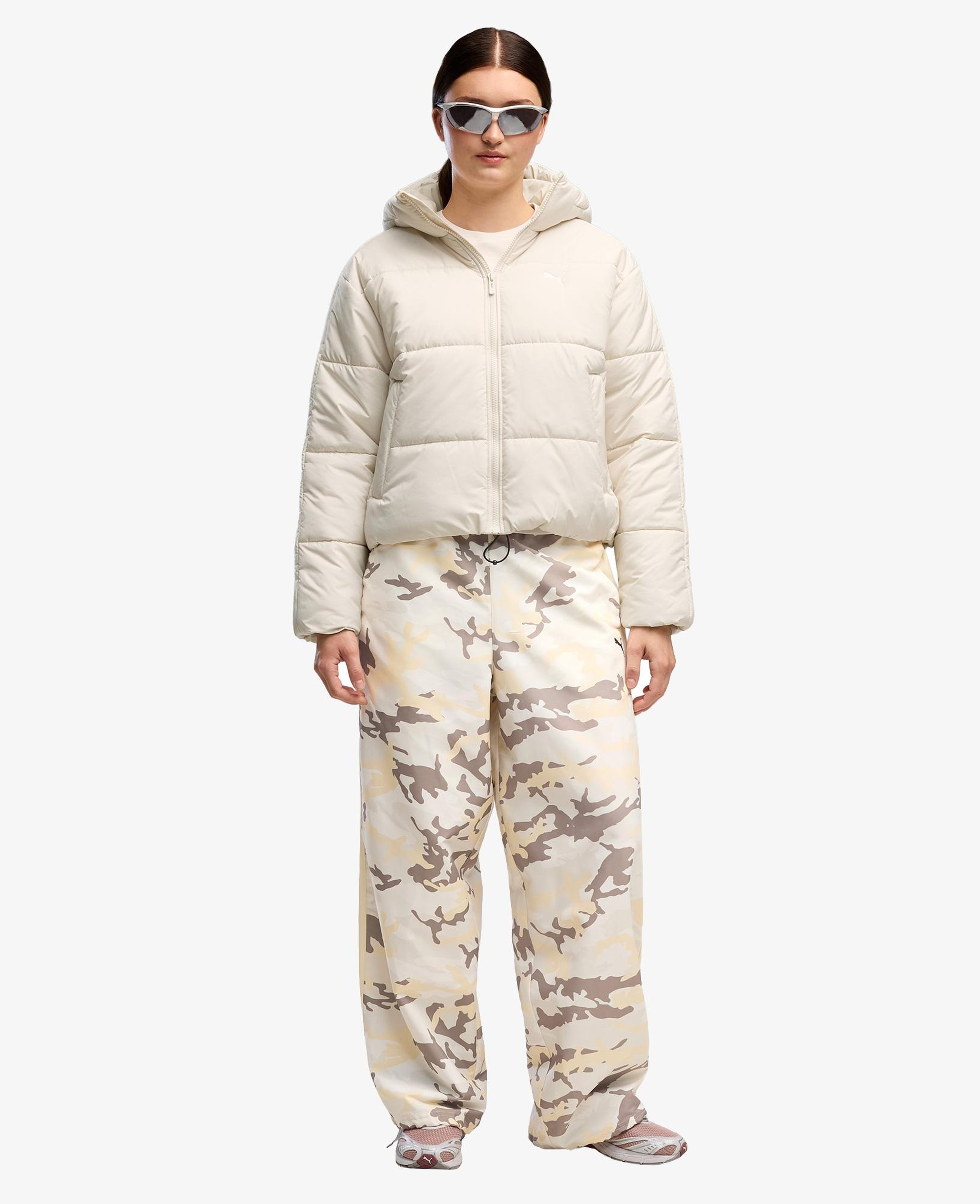 Puma Essential Relaxed Padded Kadın Krem Ceket