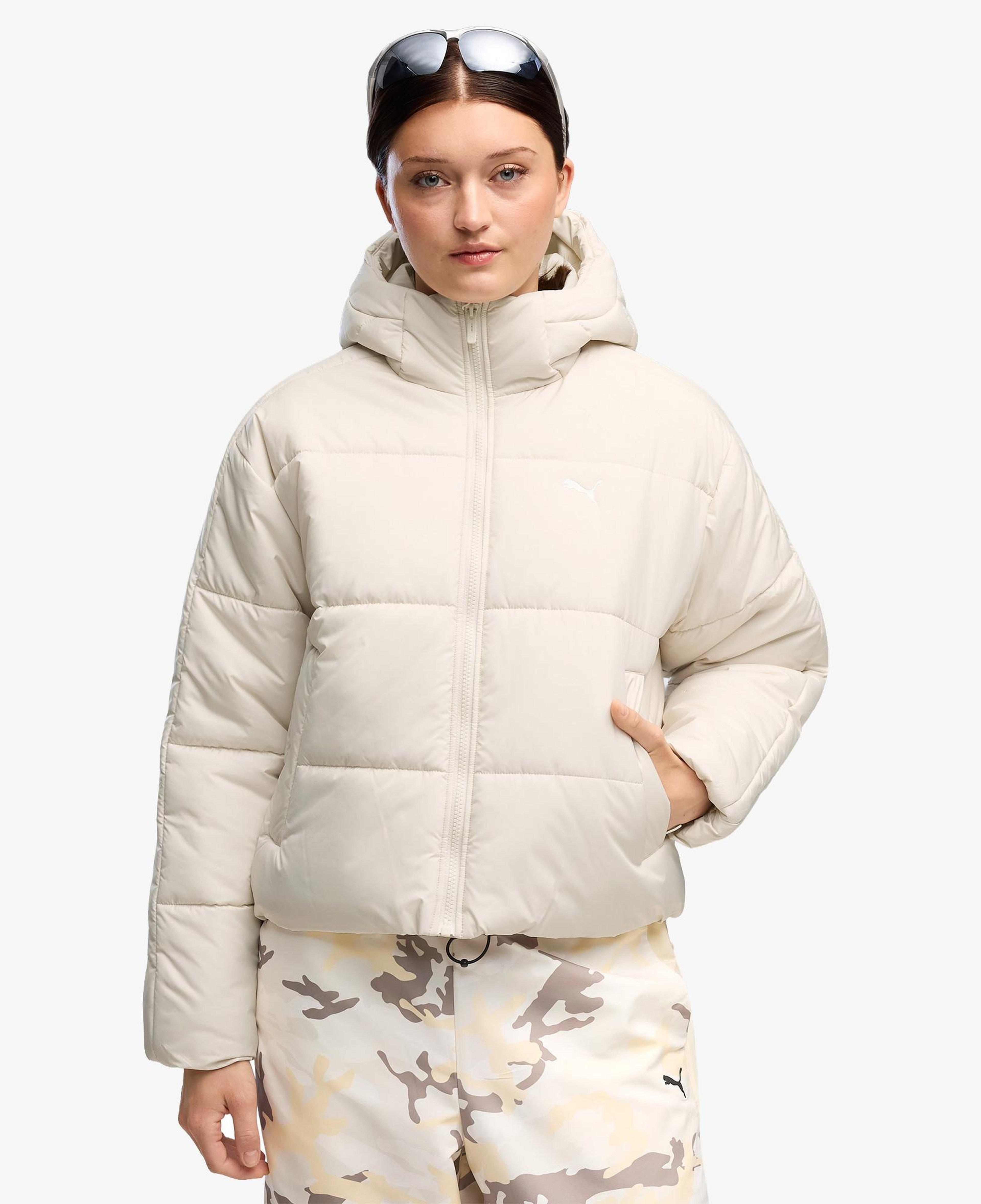 Puma Essential Relaxed Padded Kadın Krem Ceket