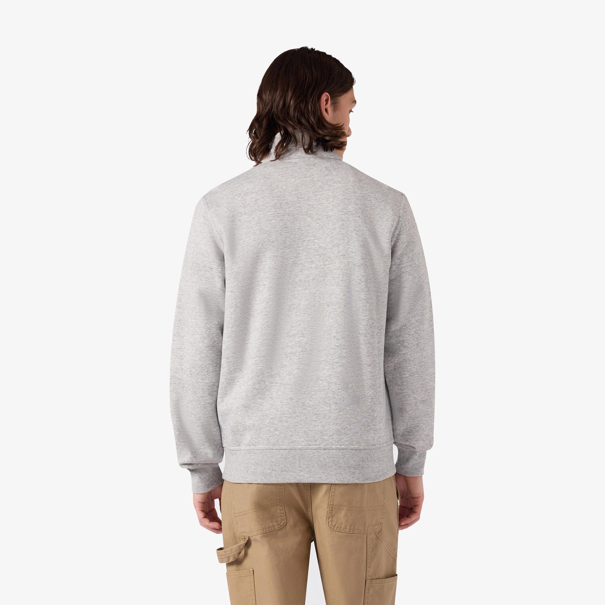 Champion Half Zip Erkek Gri Sweatshirt