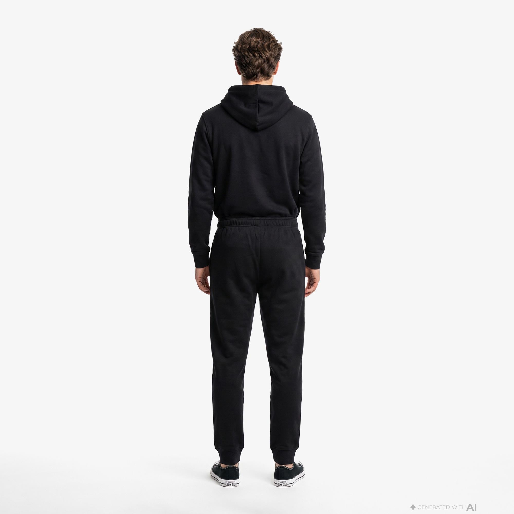 Champion Rib Cuff Erkek Siyah Pantolon