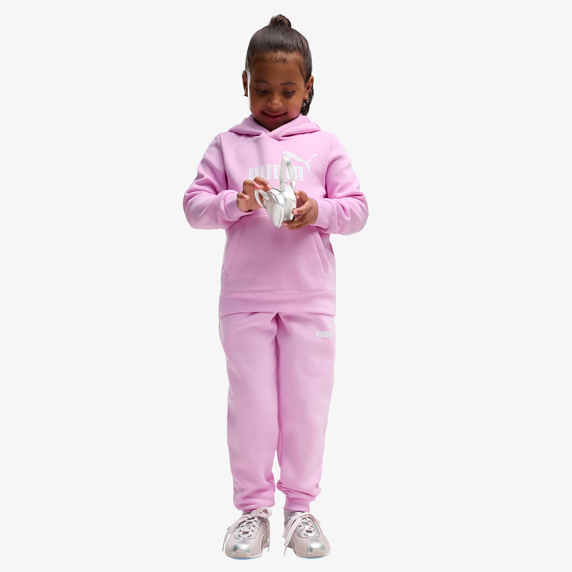 Puma Essential No.1 Logo Çocuk Pembe Eşofman Takımı
