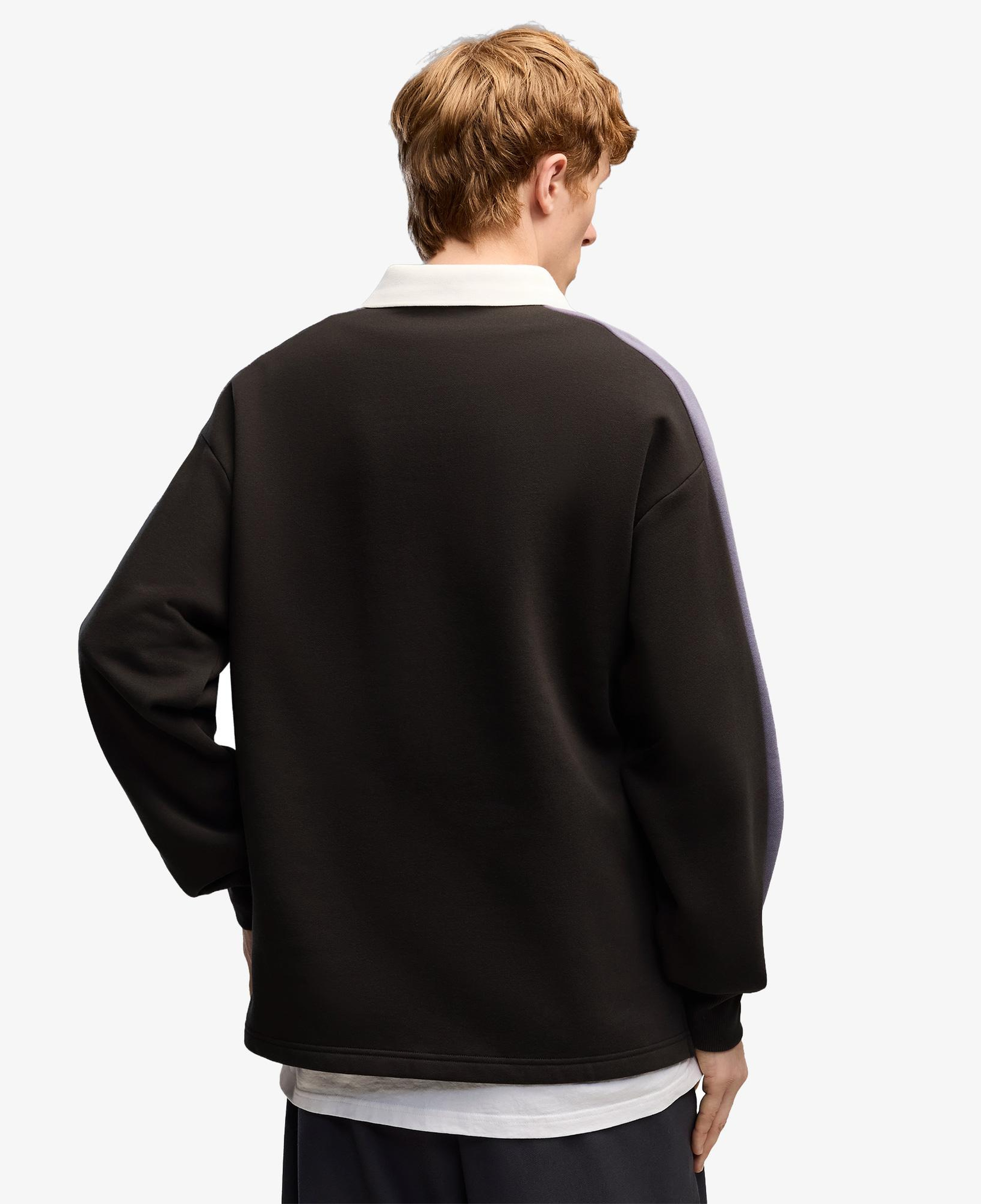 Puma T7 Relaxed Polo Crew Erkek Siyah Sweatshirt