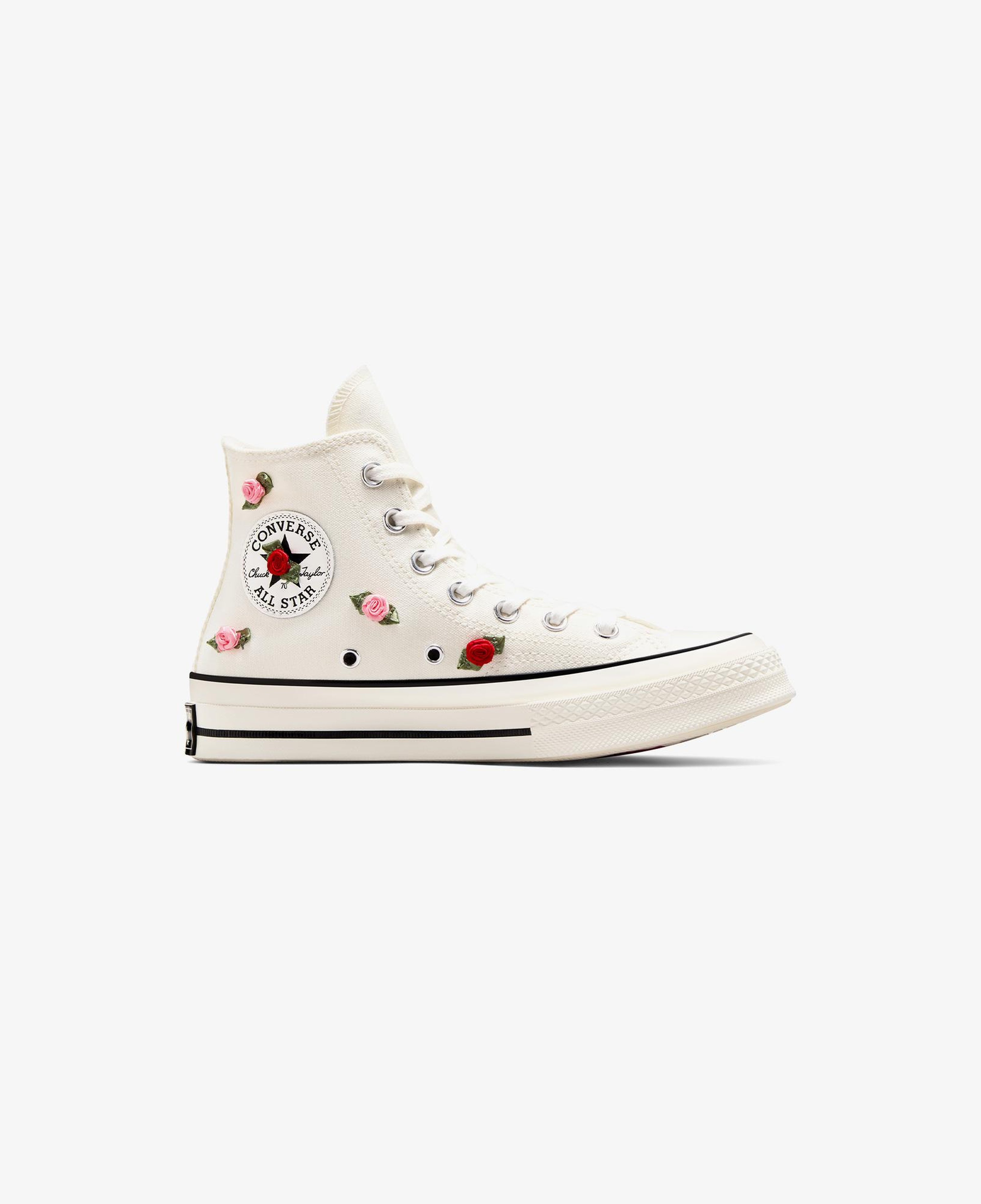 Converse Chuck 70 Roses Unisex Krem Sneaker