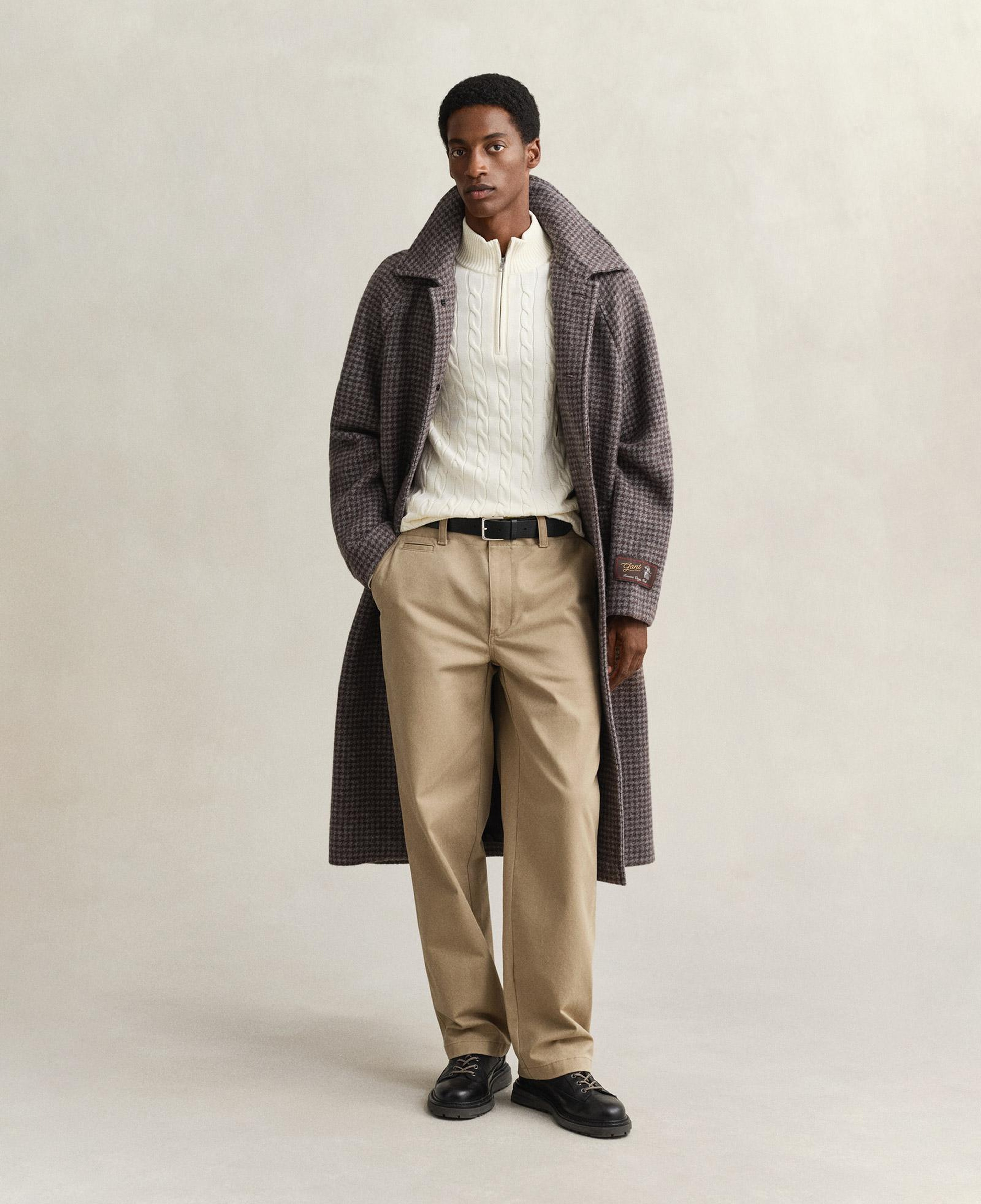 GANT Erkek Krem Regular Fit Örgü Kazak