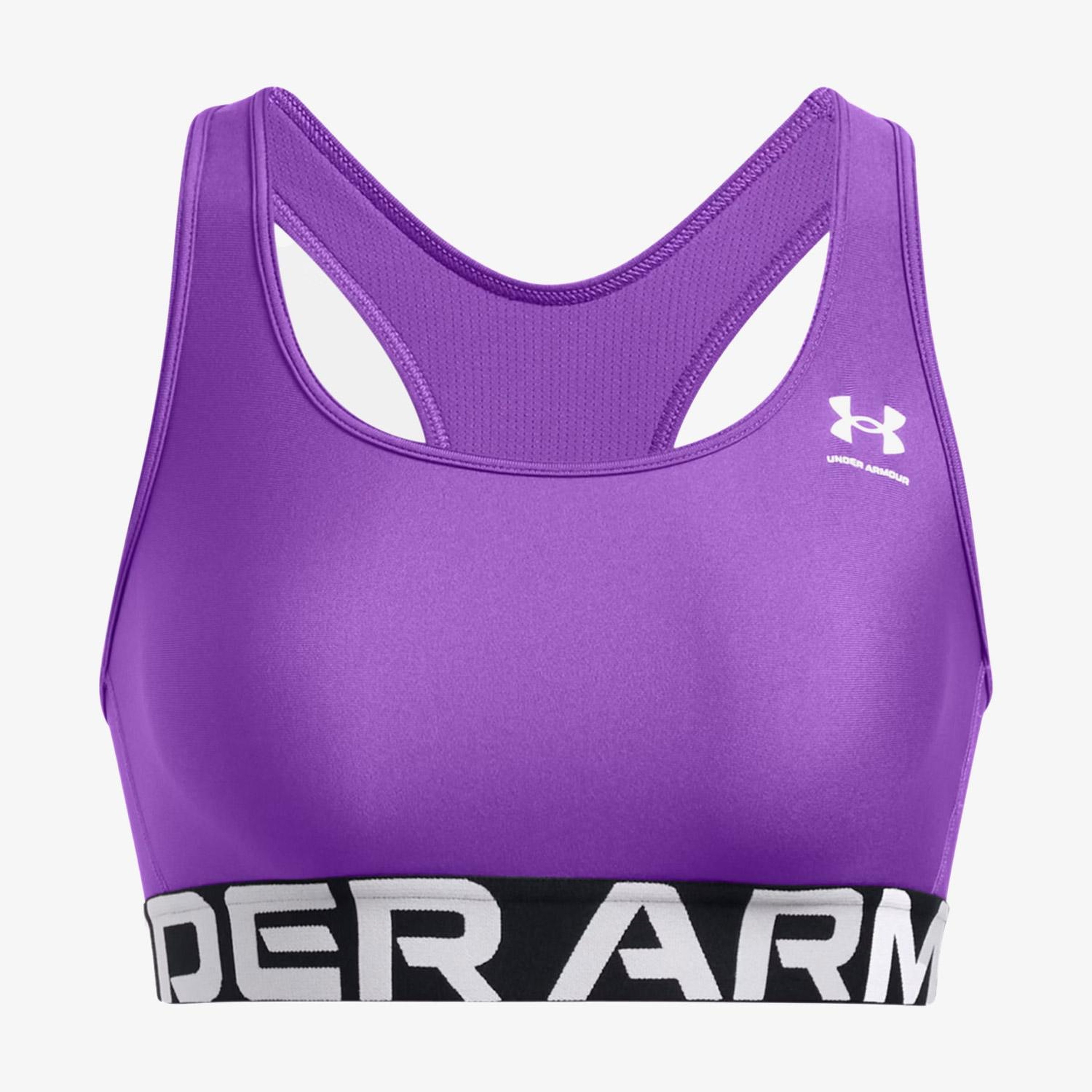 Under Armour Heat Gear Mid Kadın Mor Antrenman Bra