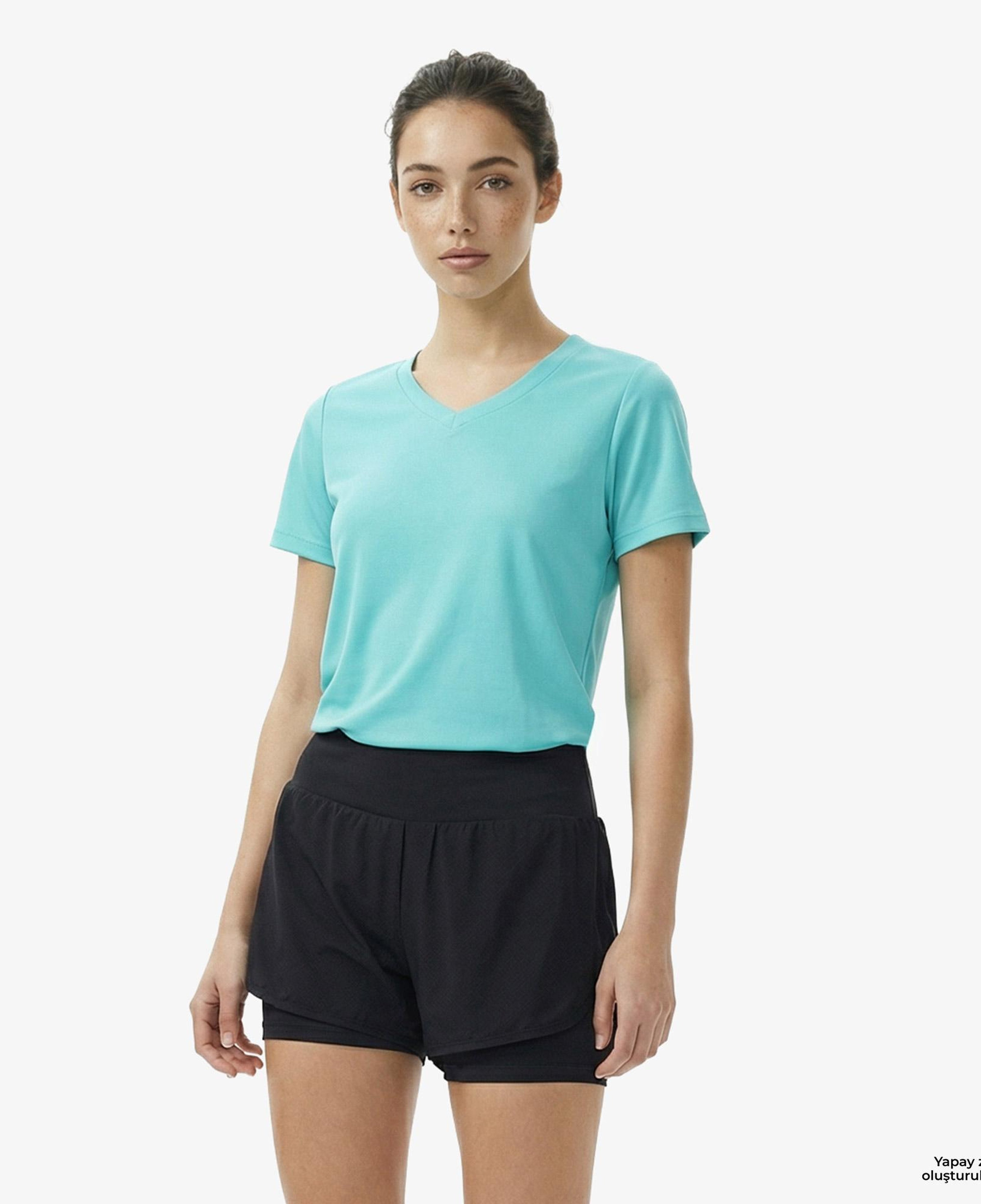 Energetics Ganja Ss Kadın Yeşil Antrenman T-Shirt