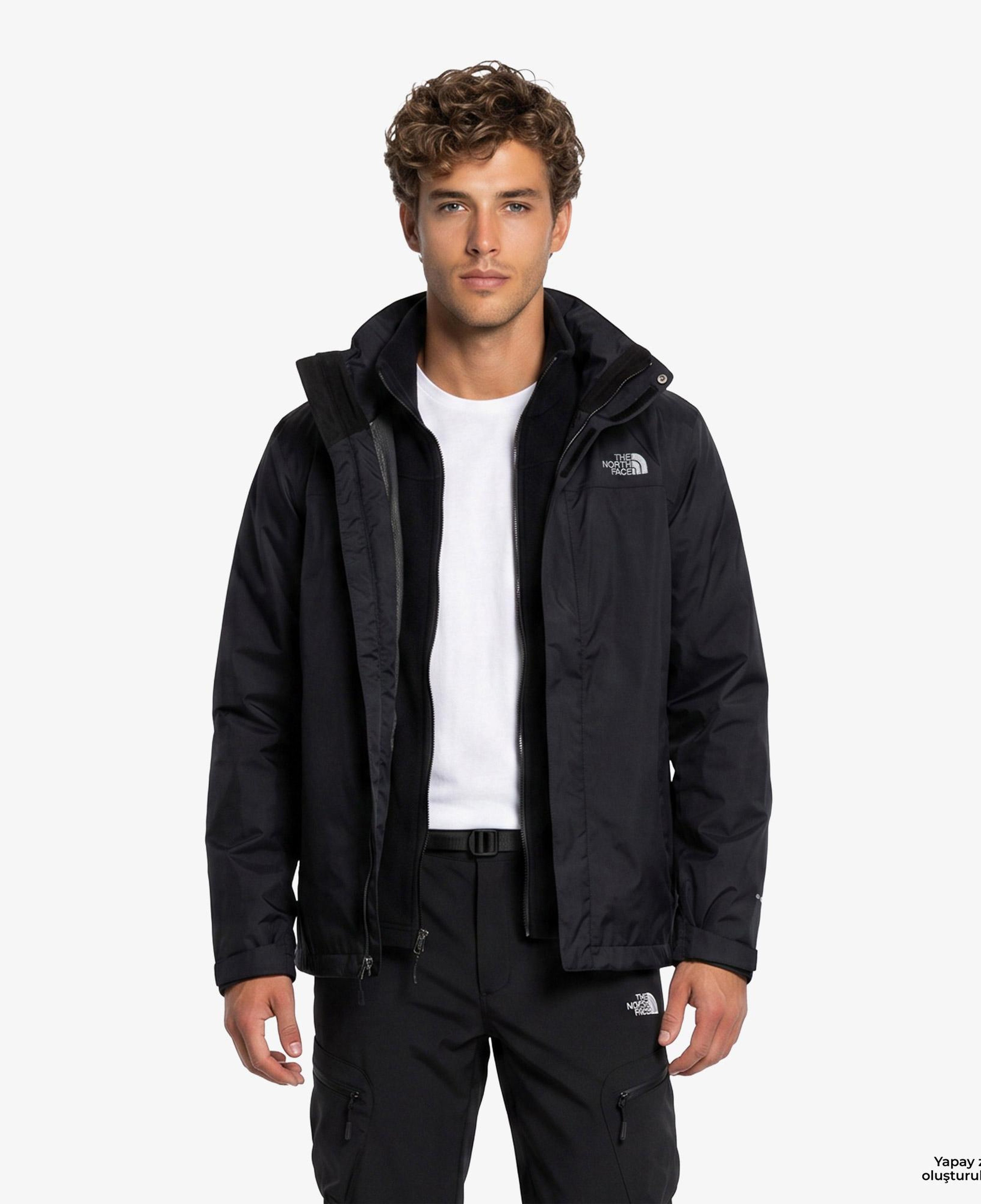 The North Face Evolve II Triclimate 3in1 Erkek Siyah Outdoor Mont