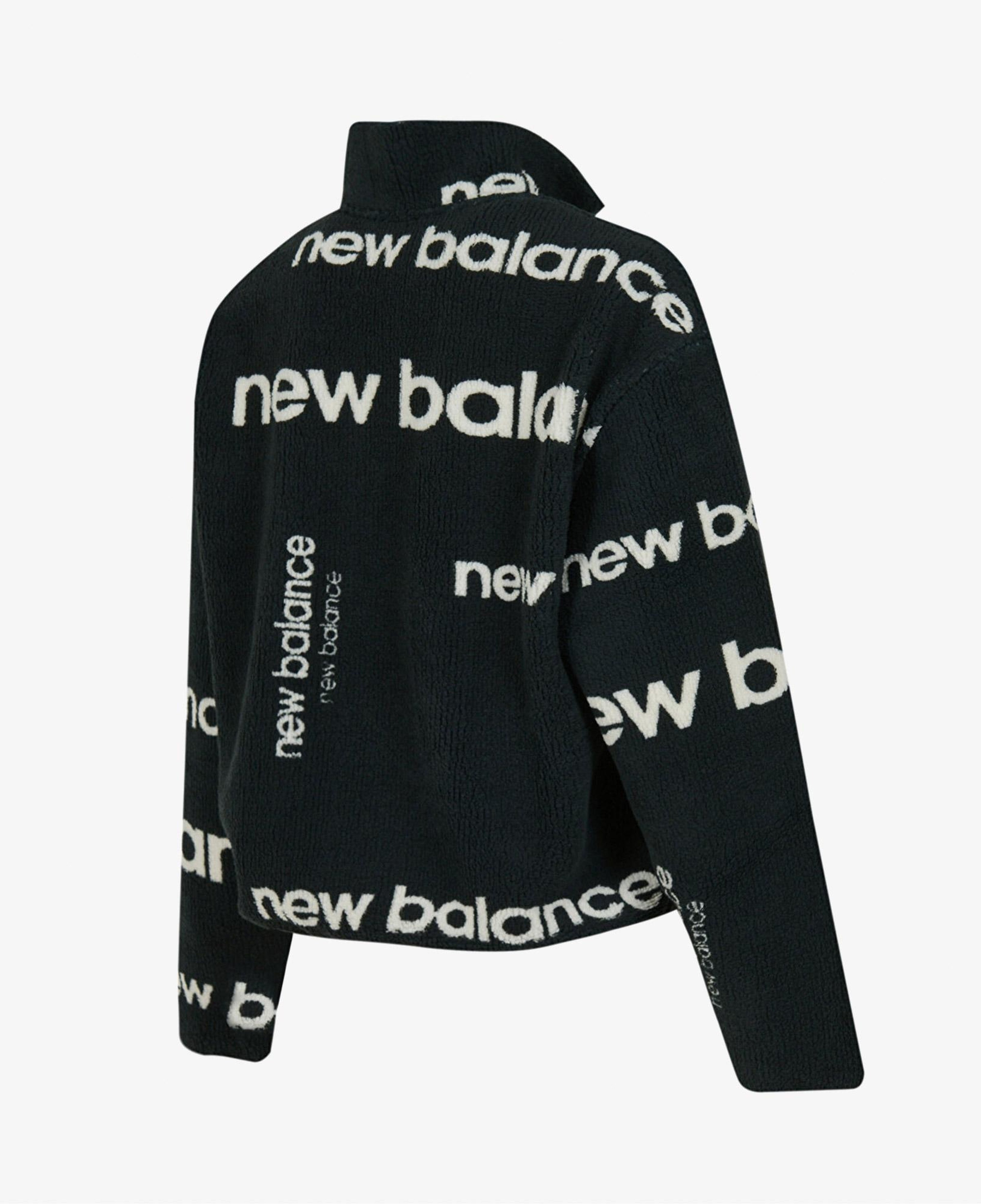 New Balance Nb Lifestyle Women Half Zip Kadın Siyah Sweatshirt
