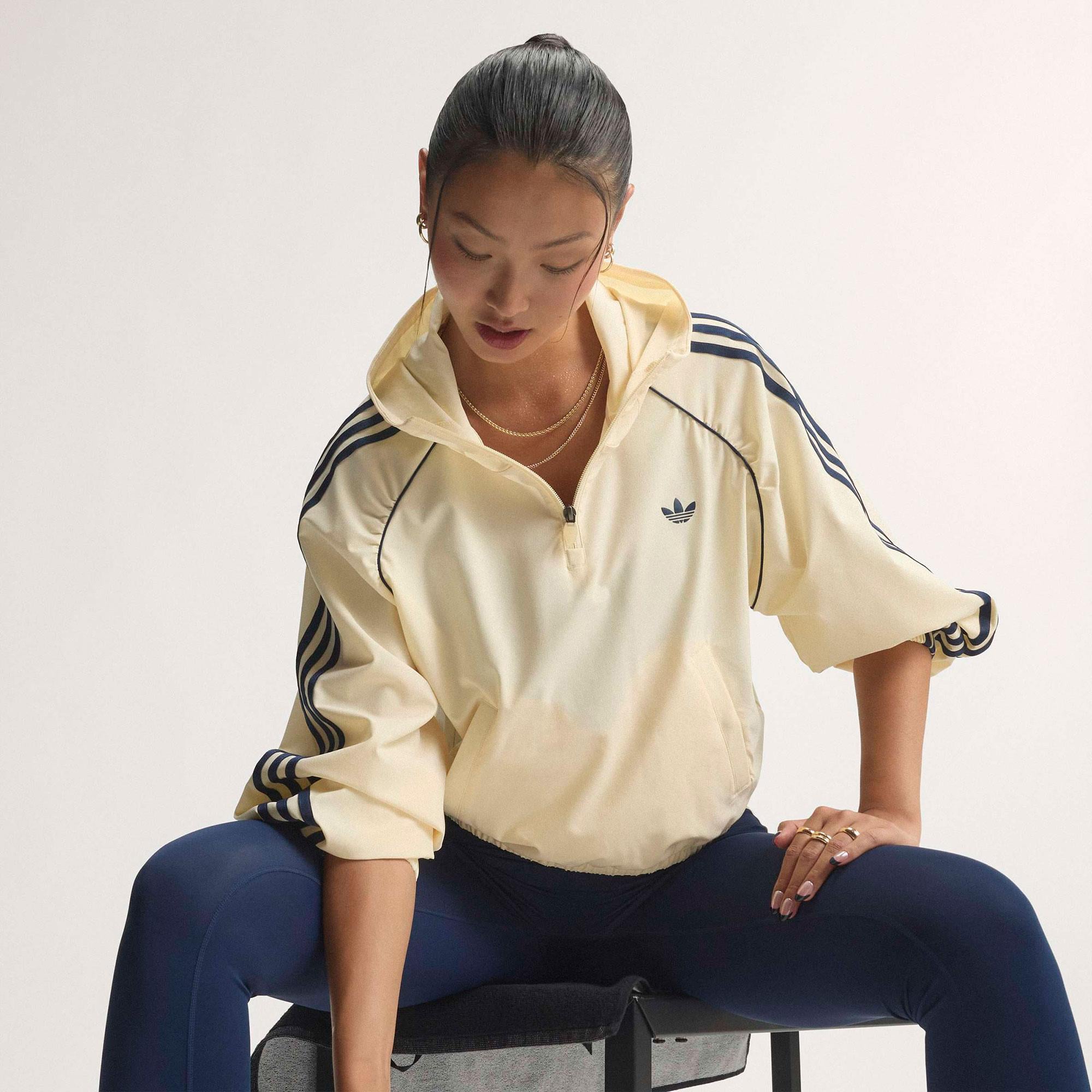 adidas Originals Sport Coverup Kadın Sarı Sweatshirt