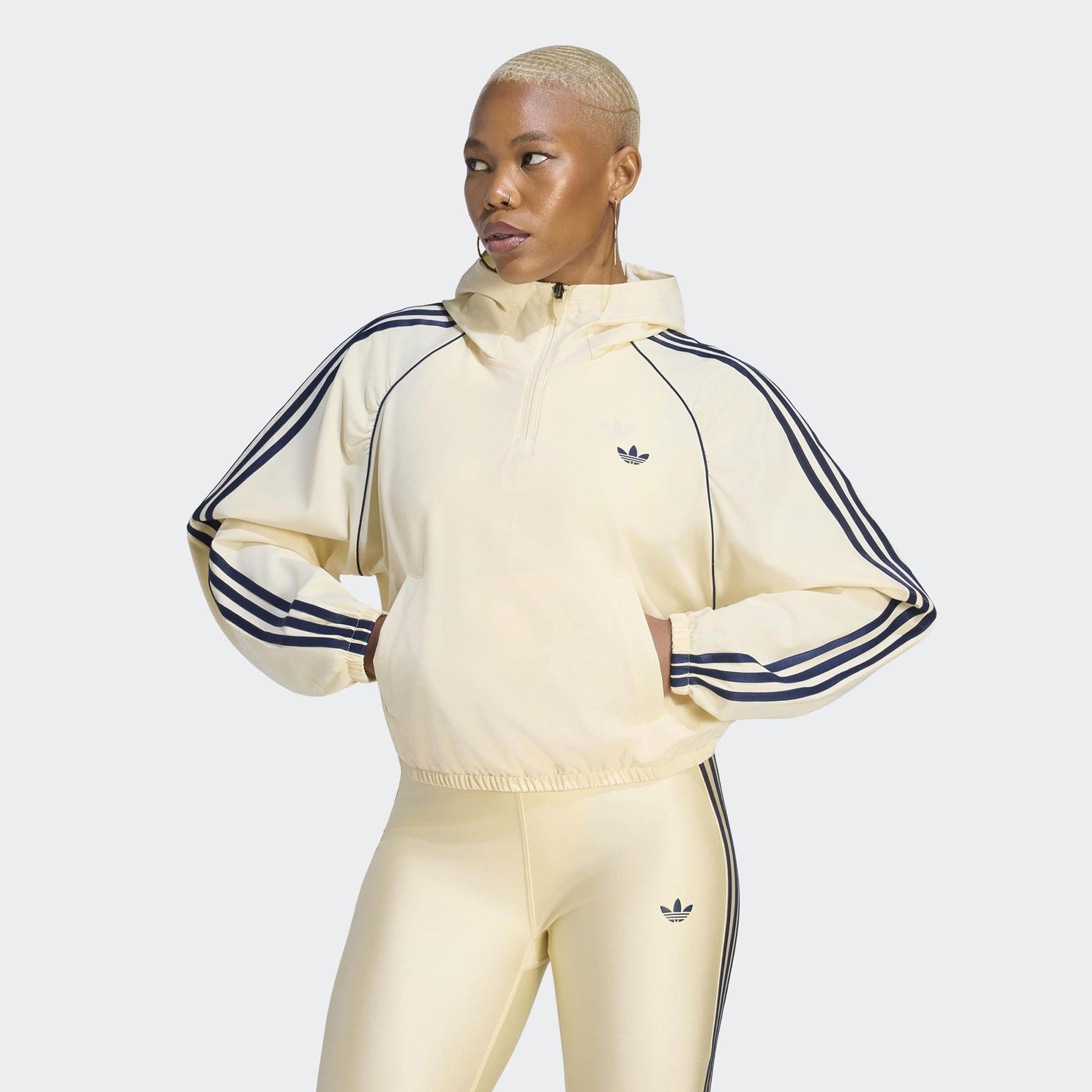 adidas Originals Sport Coverup Kadın Sarı Sweatshirt