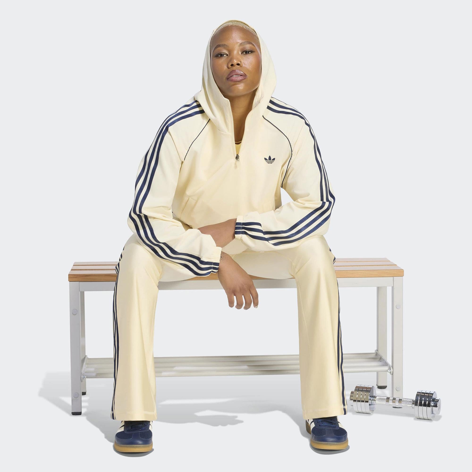 adidas Originals Sport Coverup Kadın Sarı Sweatshirt