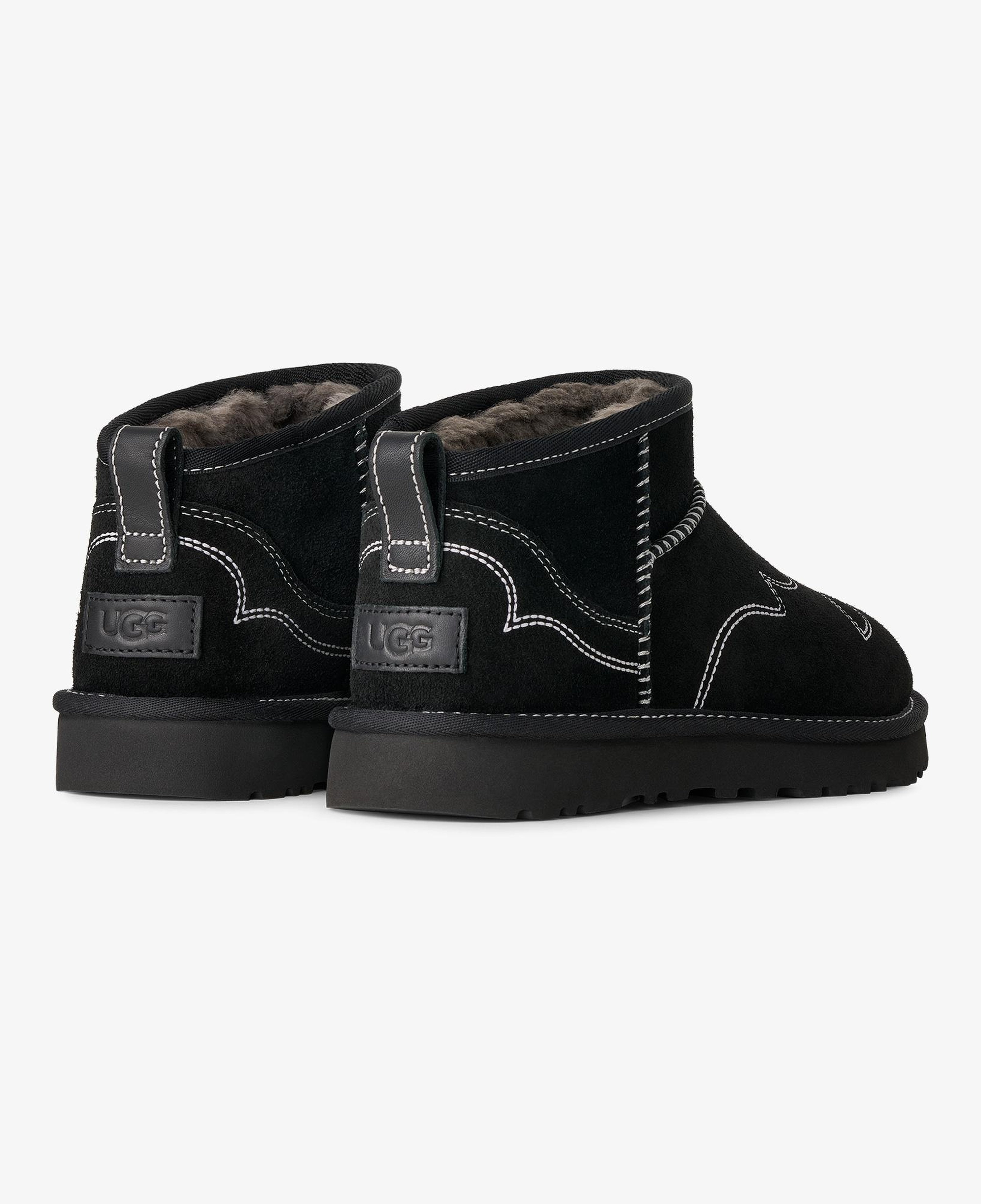 UGG Classic Ultra Mini Western Kadın Siyah Bot