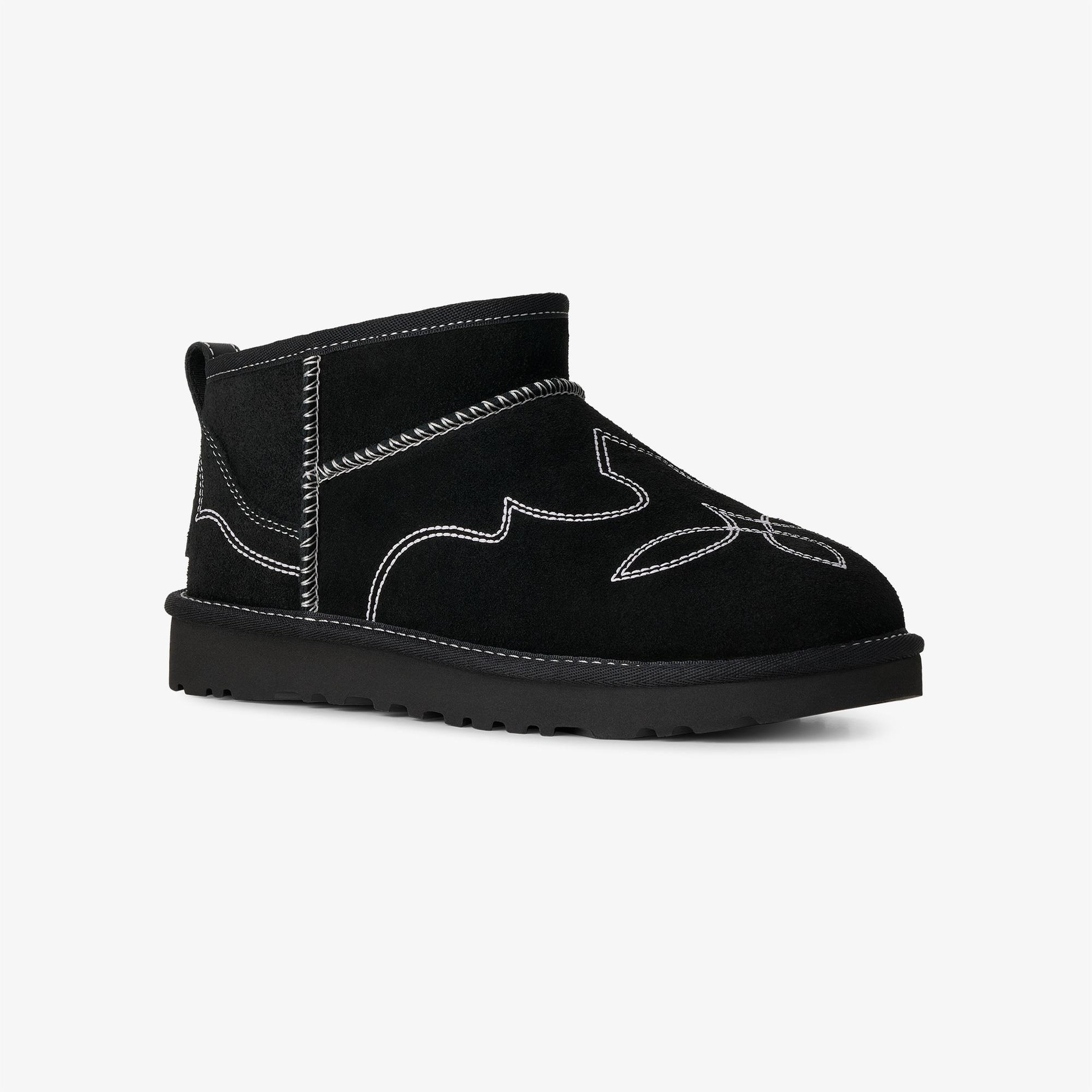 UGG Classic Ultra Mini Western Kadın Siyah Bot
