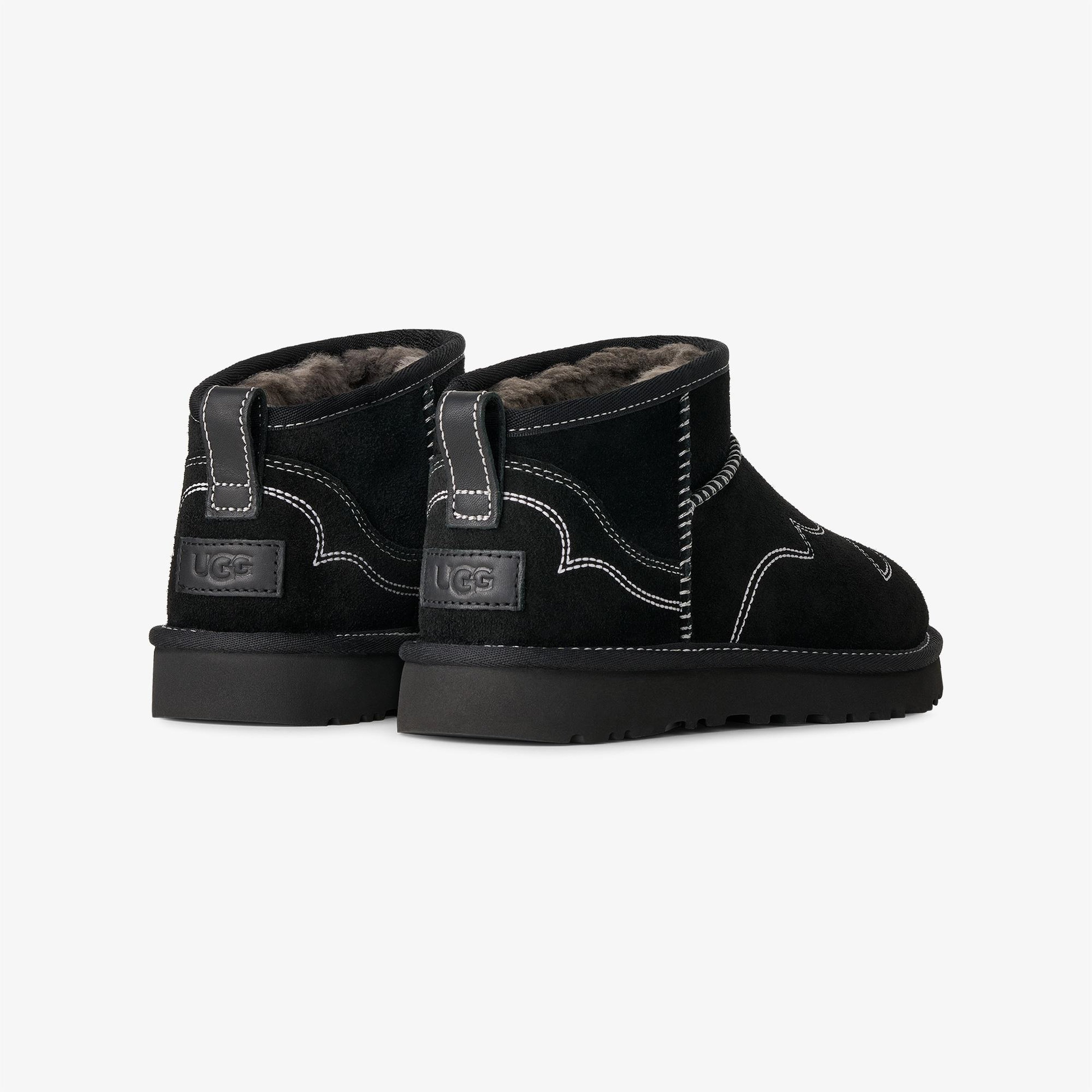 UGG Classic Ultra Mini Western Kadın Siyah Bot