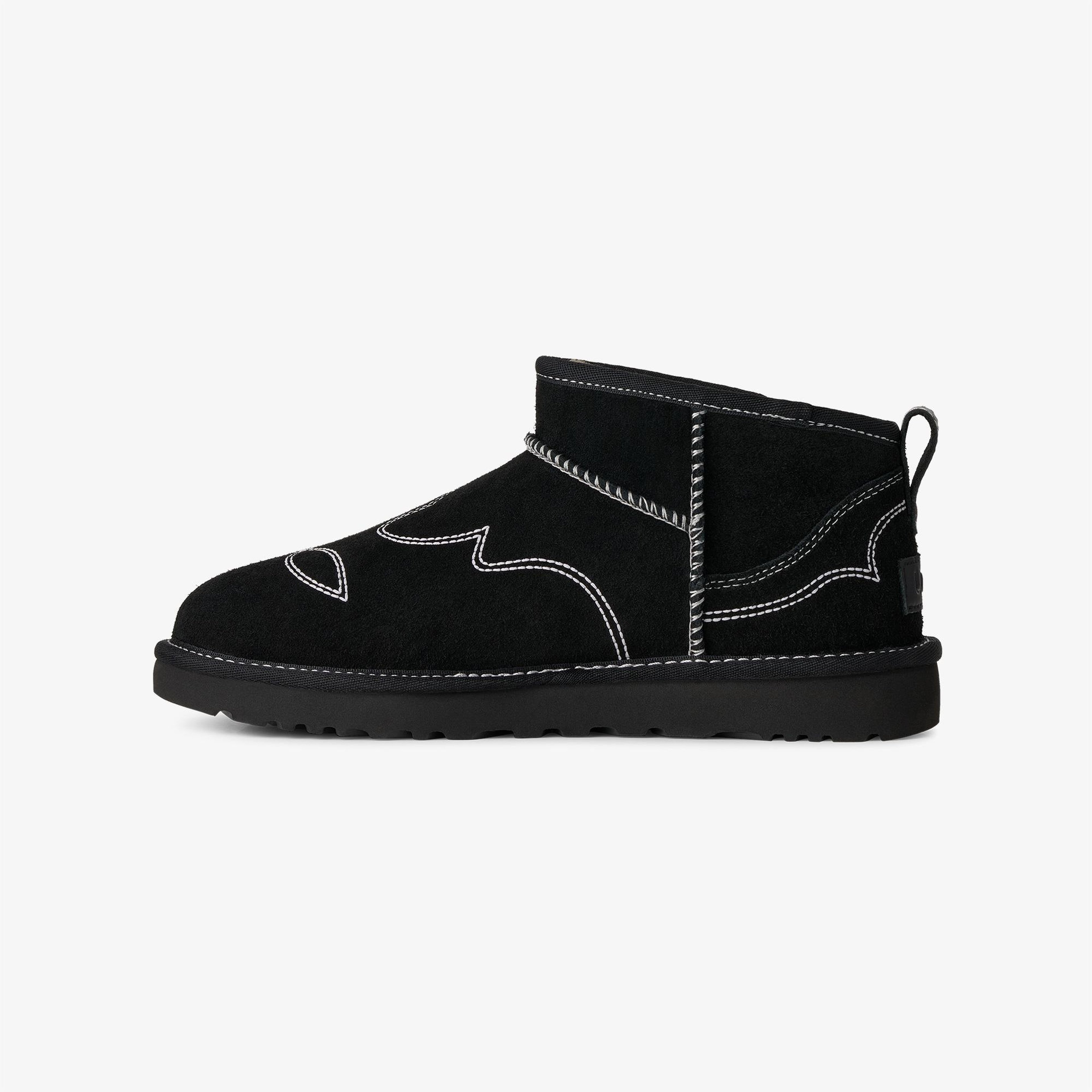 UGG Classic Ultra Mini Western Kadın Siyah Bot